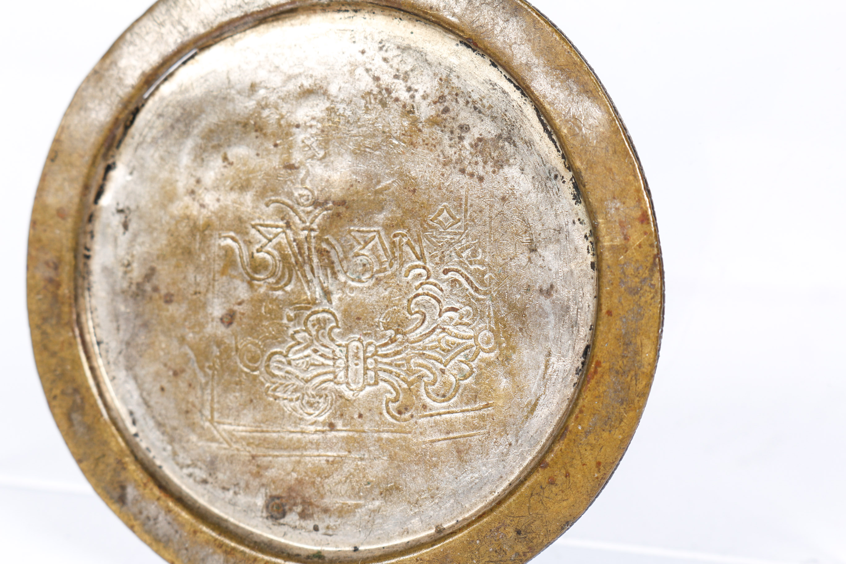 Rustic Rose Compass Medallion Pendant