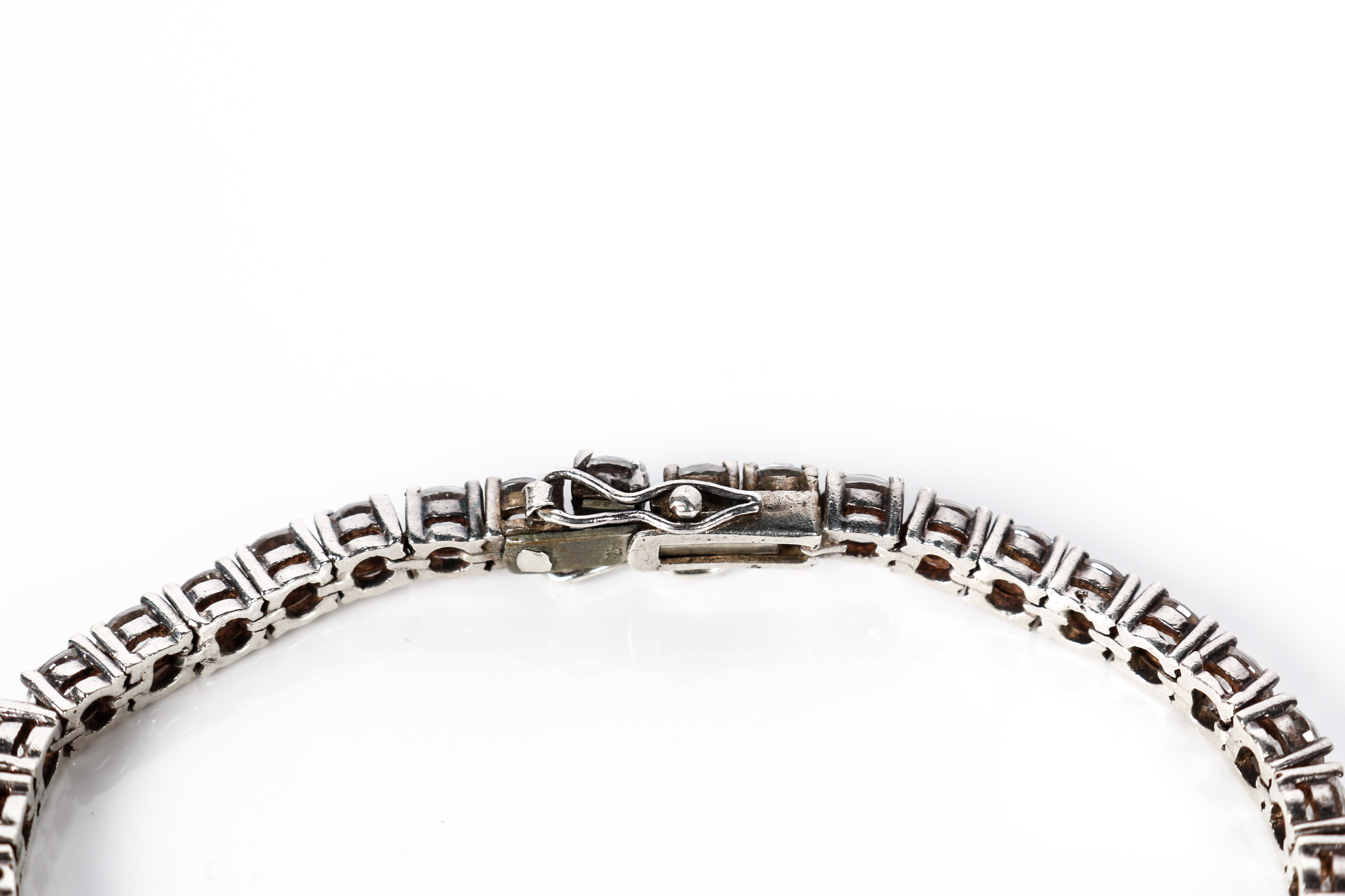 Sterling Silver and Cubic Zirconia Tennis Bracelet