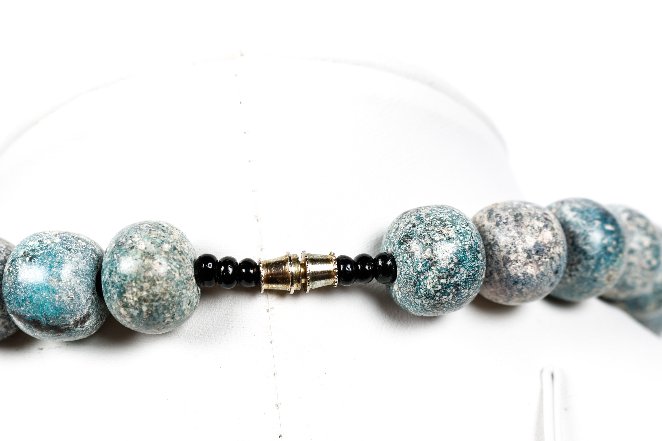 Soapstone and Black Onyx Beaded Necklace