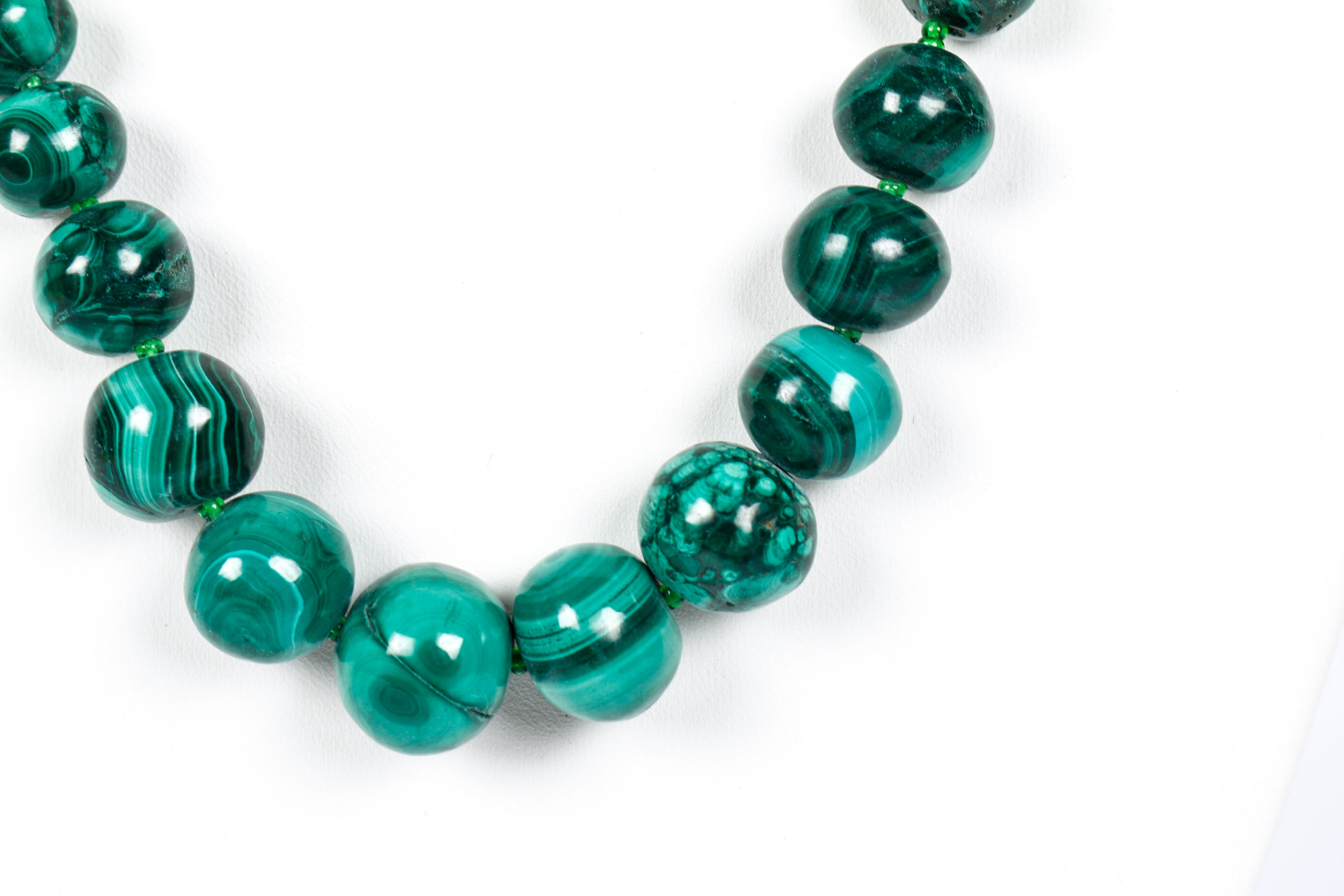 Malachite Beaded Necklace