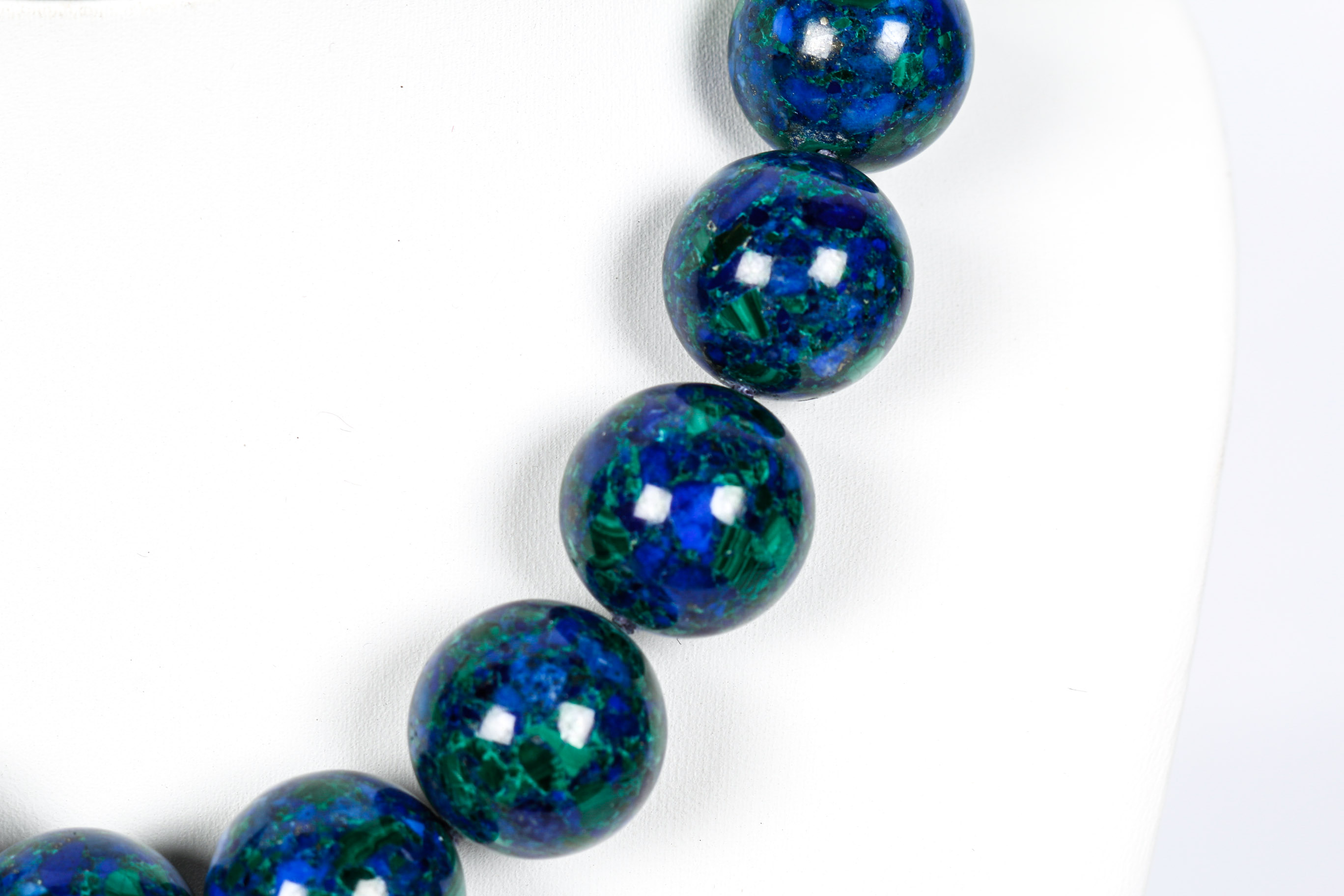 Azurmalachite Beaded Necklace