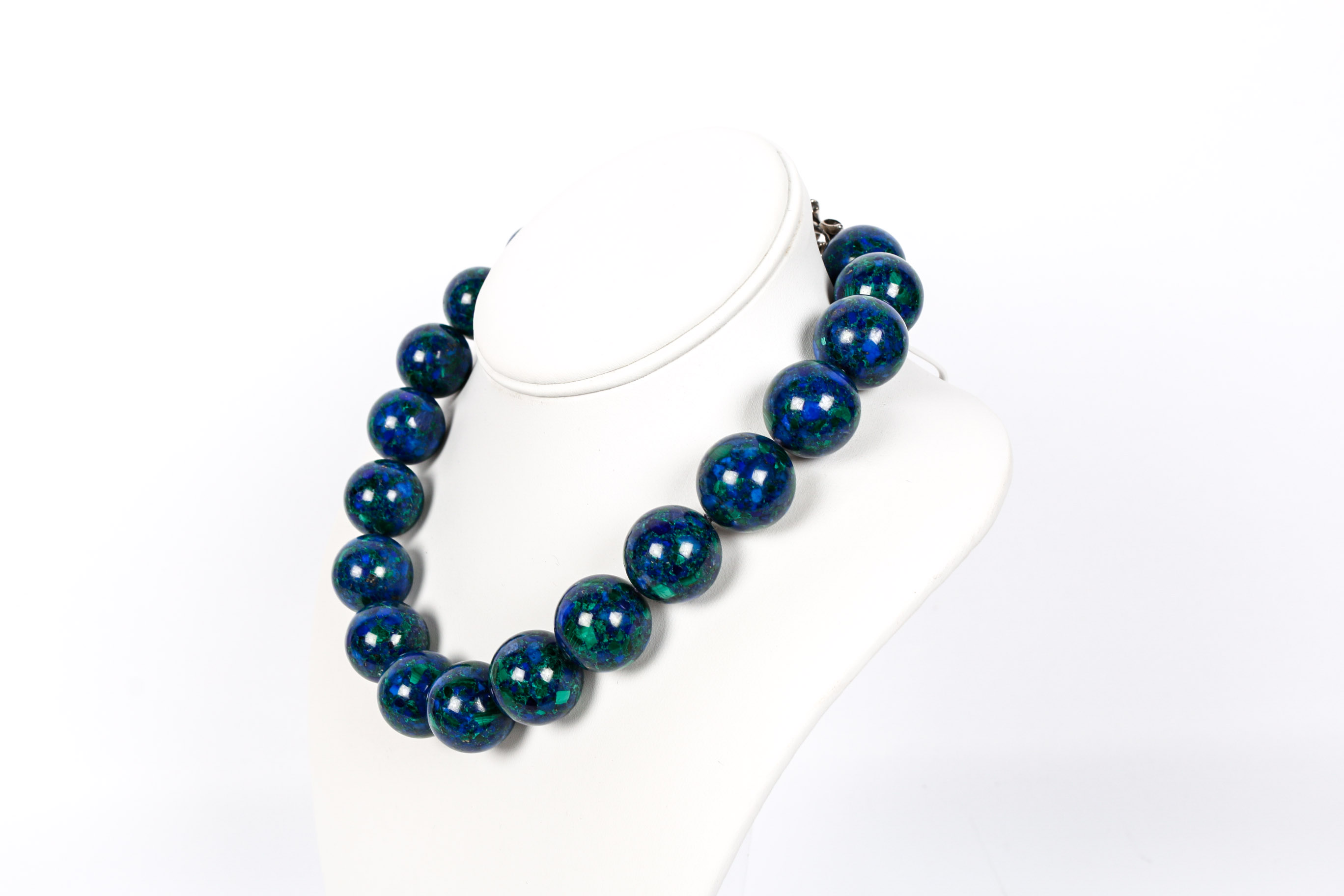 Azurmalachite Beaded Necklace