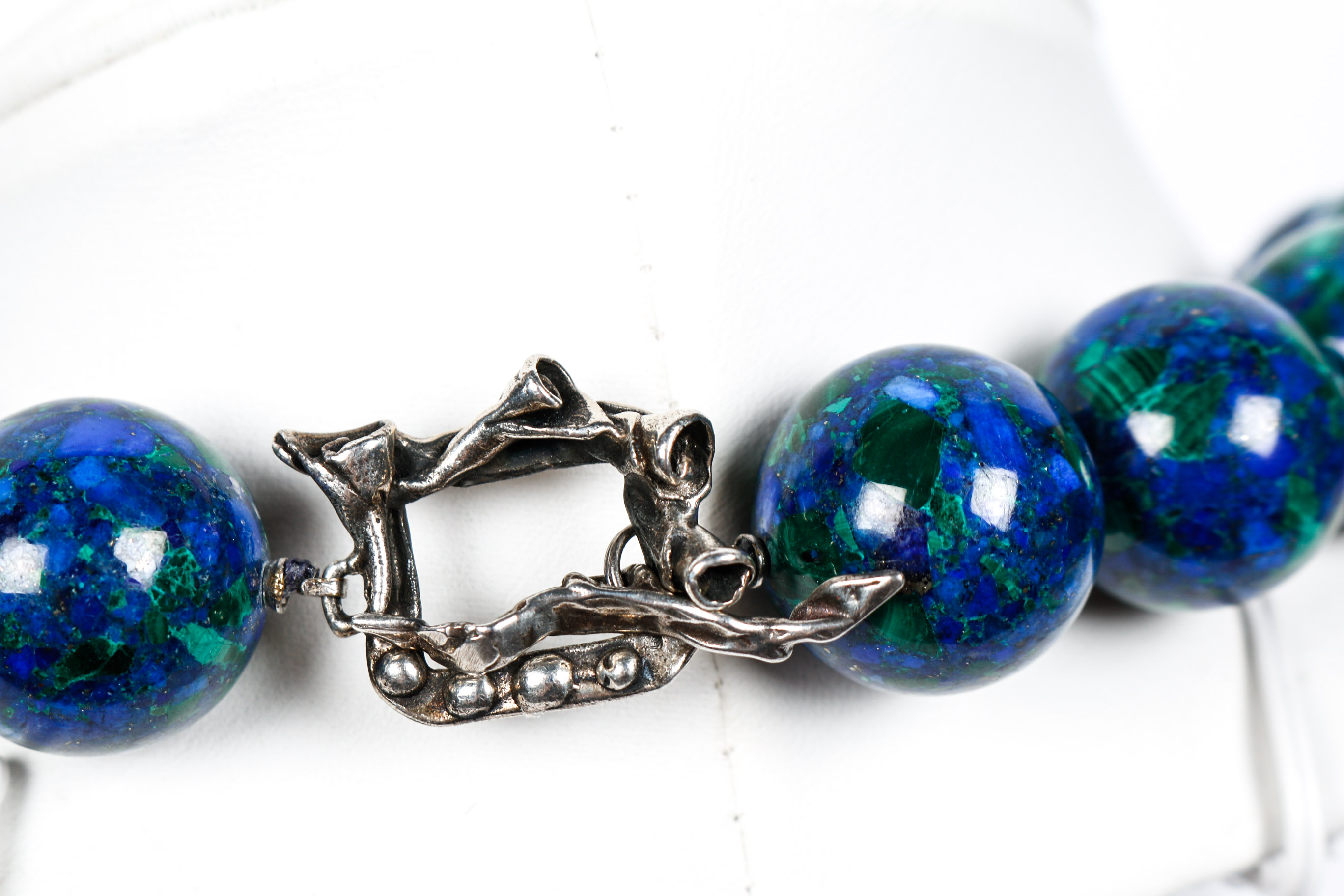 Azurmalachite Beaded Necklace