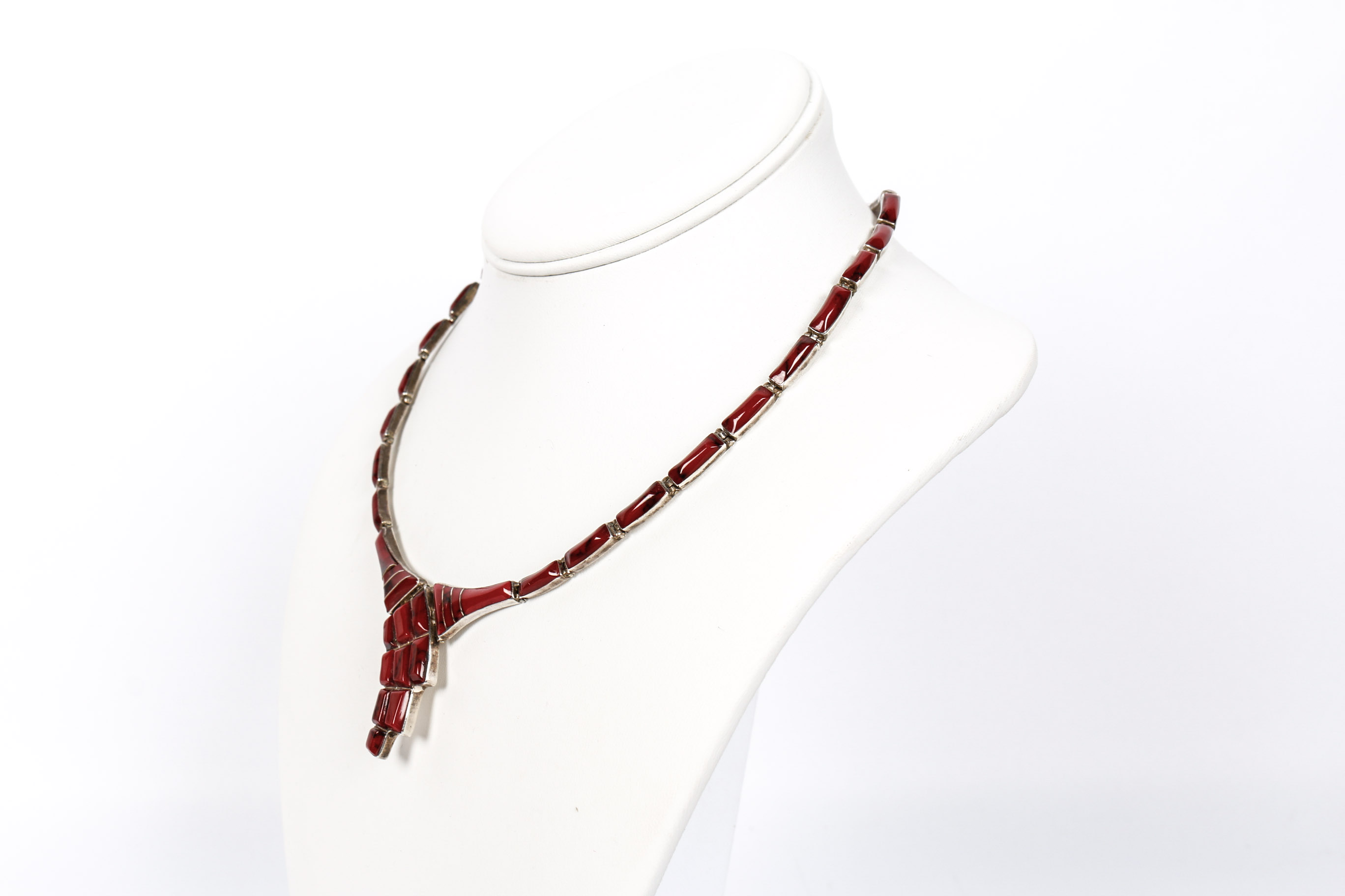 Sterling Silver and Jasper Necklace