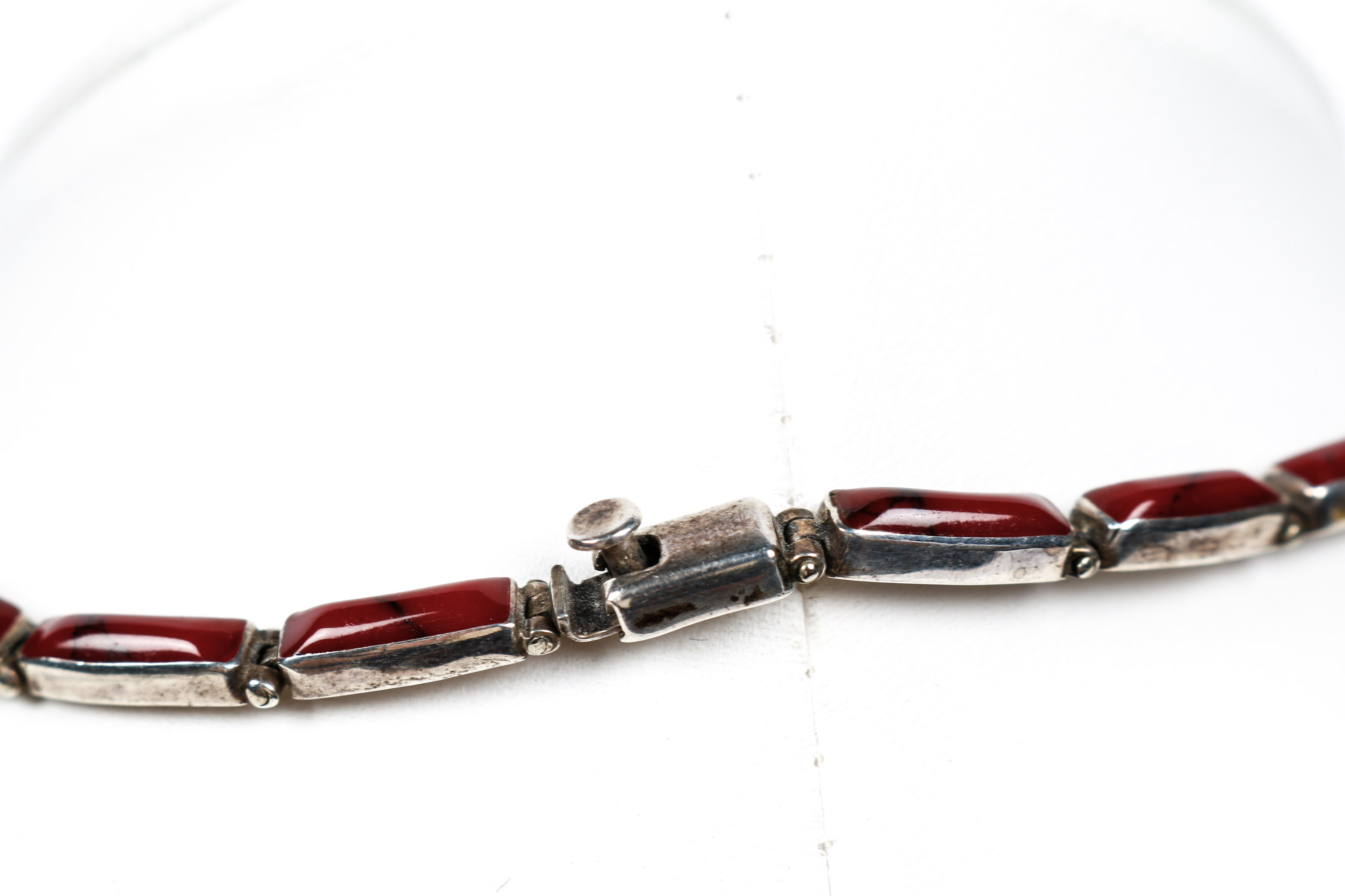 Sterling Silver and Jasper Necklace