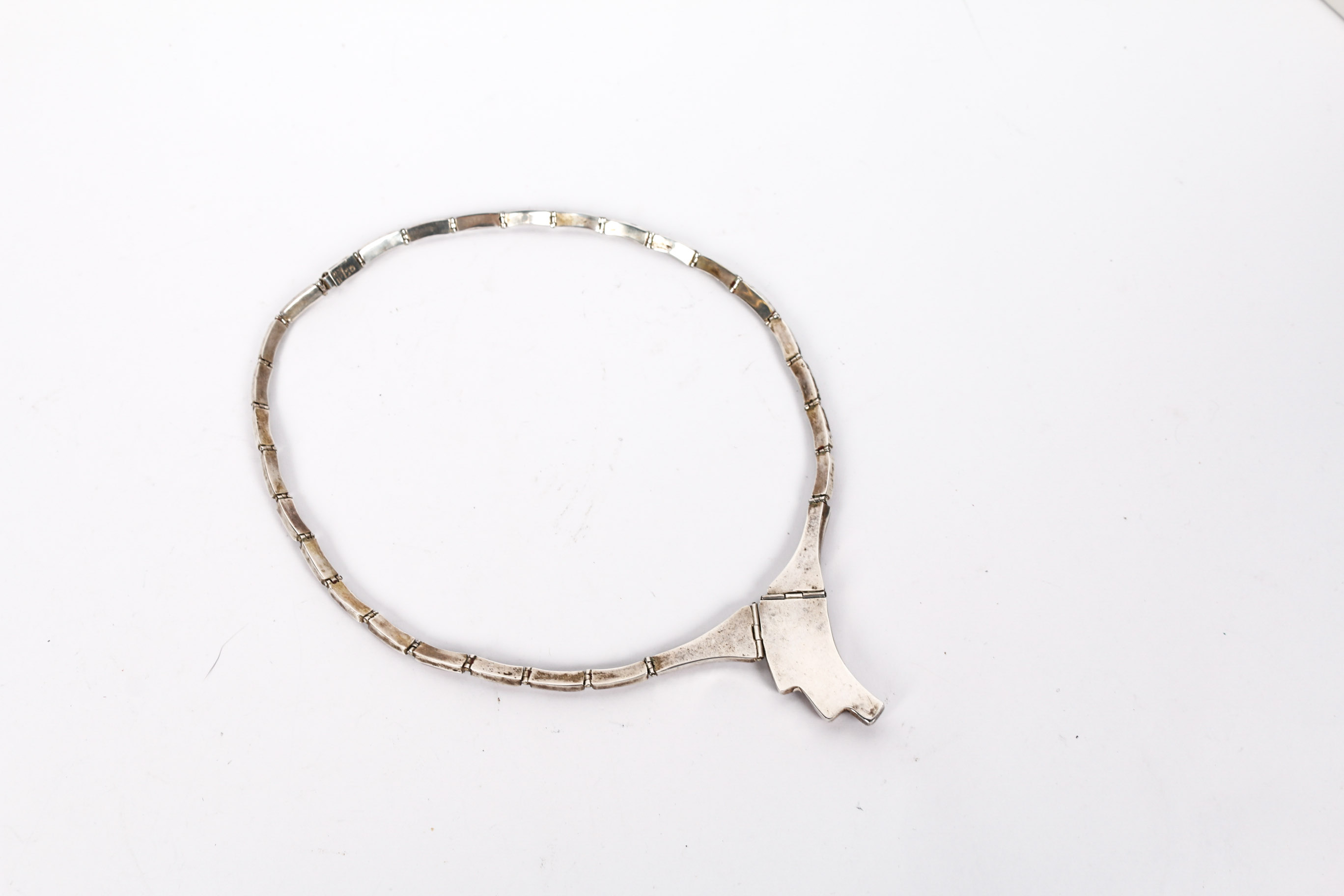 Sterling Silver and Jasper Necklace