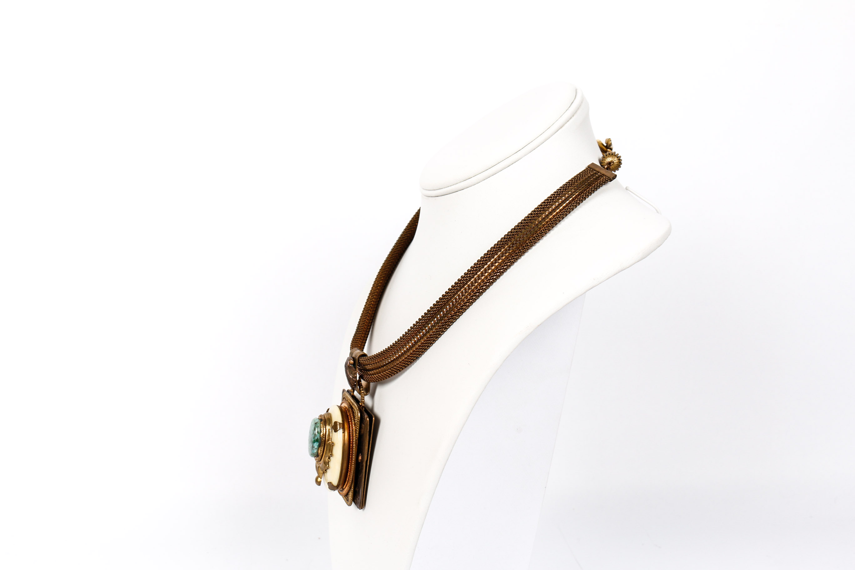 Vintage Egyptian Revival Necklace in The Style of Patrice Creations