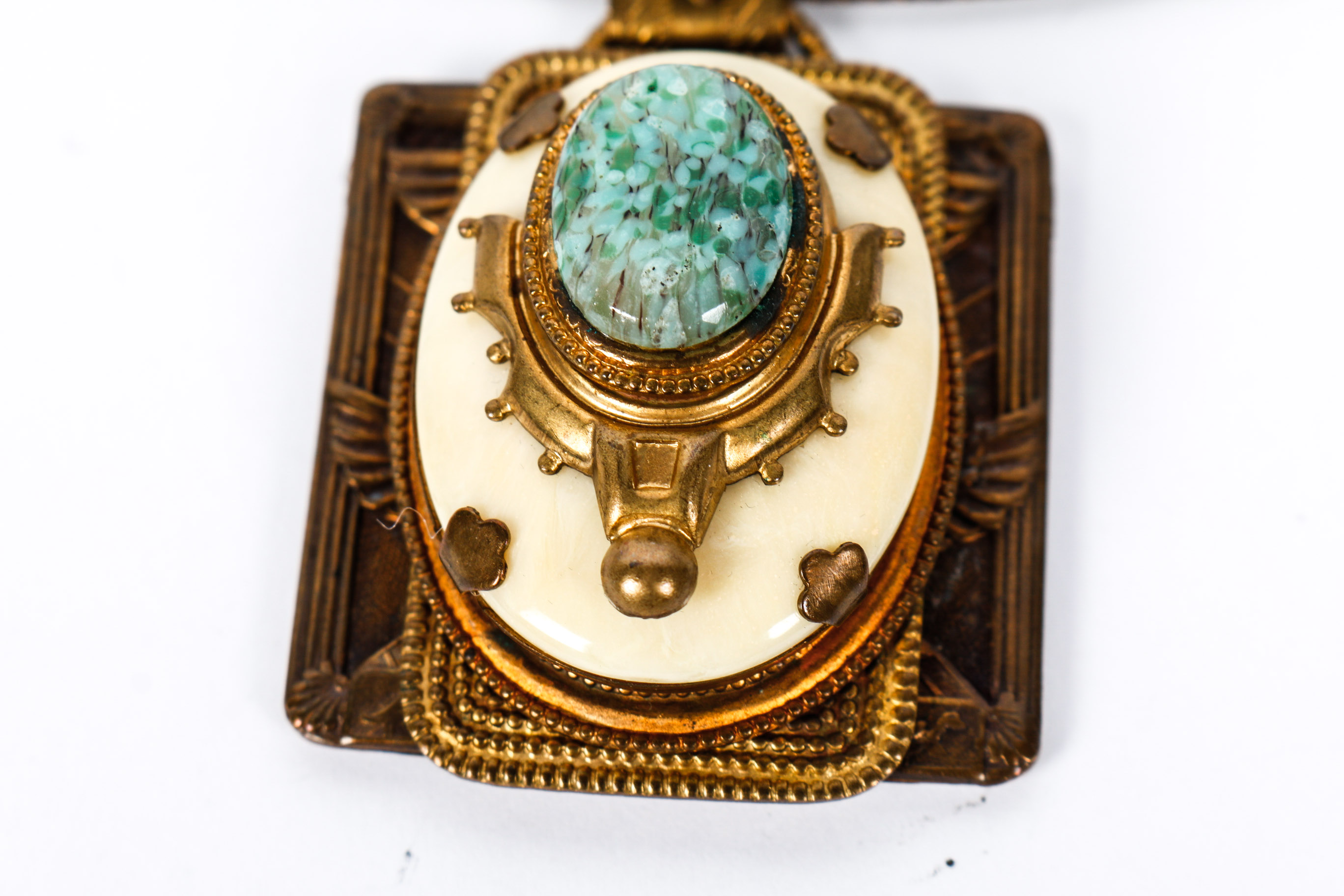 Vintage Egyptian Revival Necklace in The Style of Patrice Creations