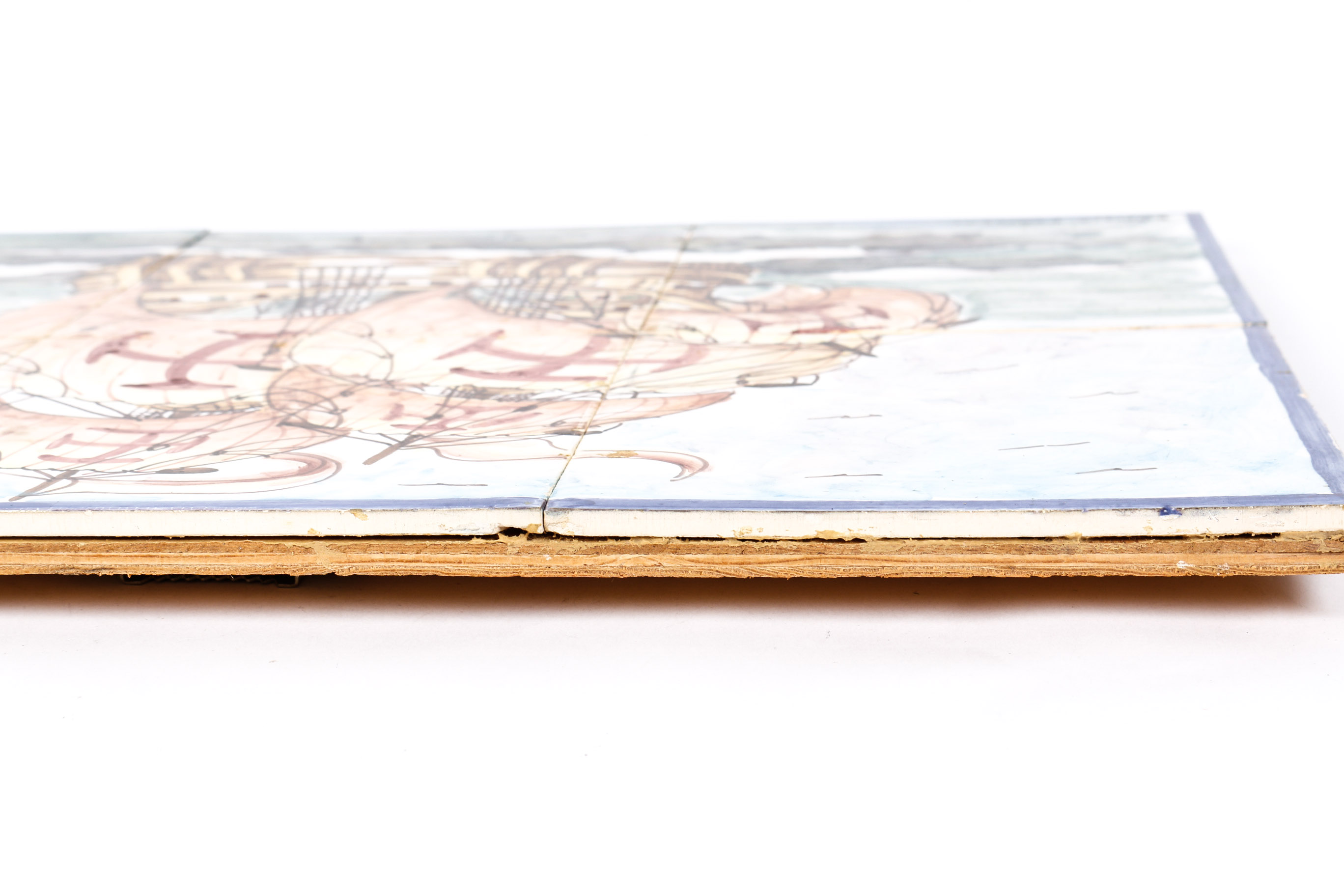 Signed Hand Painted Portuguese Tile Art