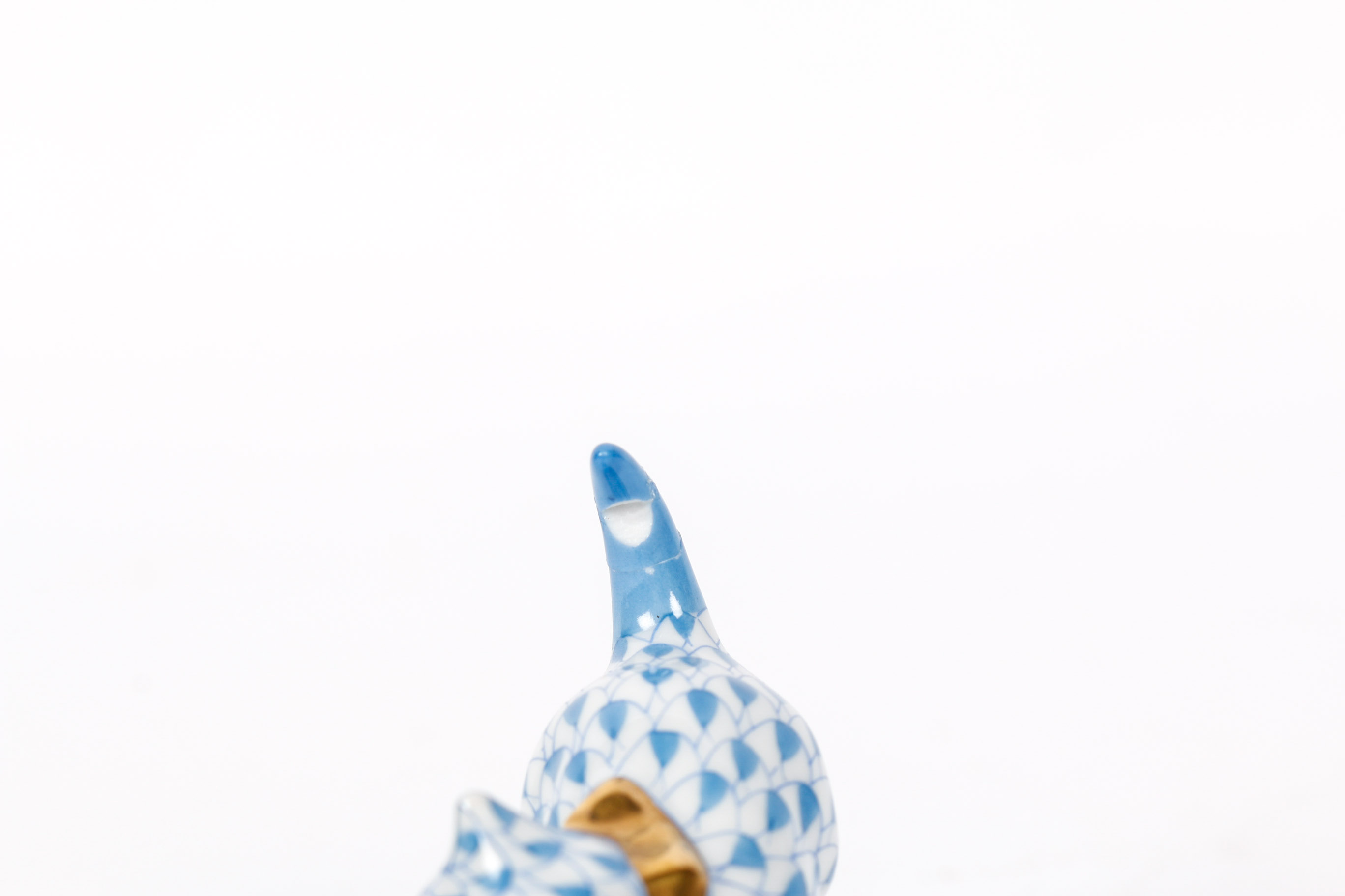 Herend Hungary Kitten With Yarn