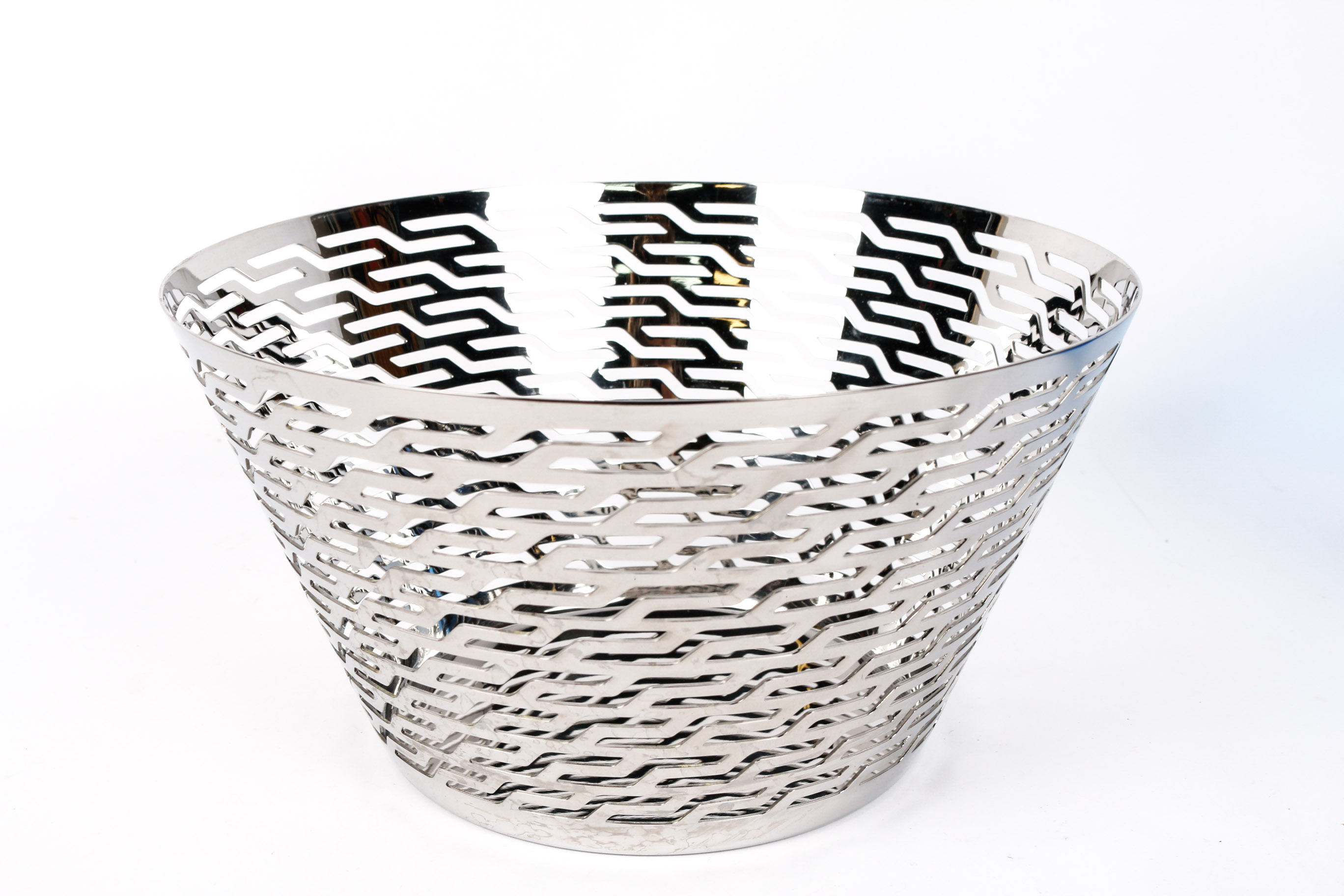 Alessi Italian Stainless Steel Bowl With Glass Insert