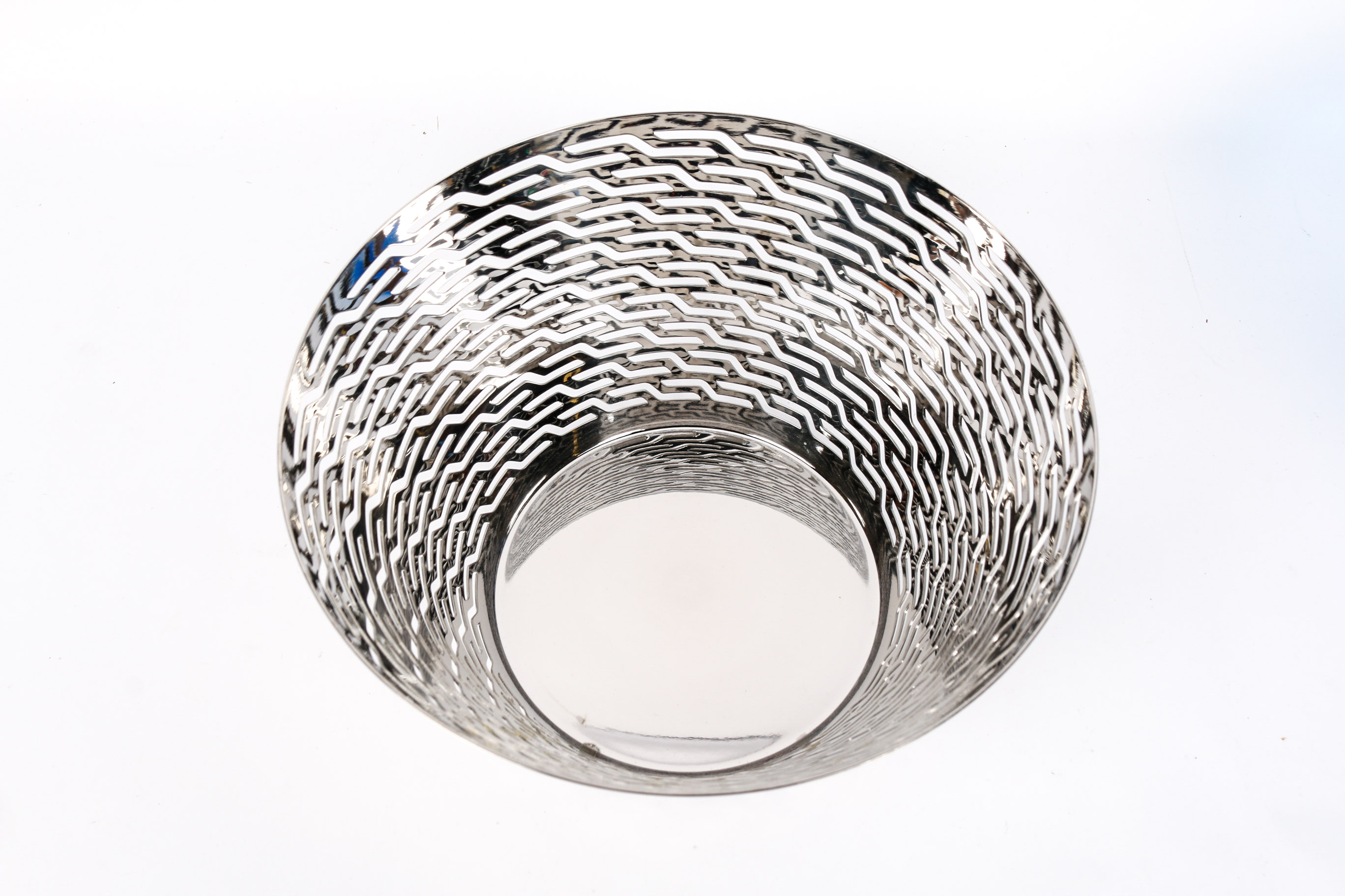 Alessi Italian Stainless Steel Bowl With Glass Insert