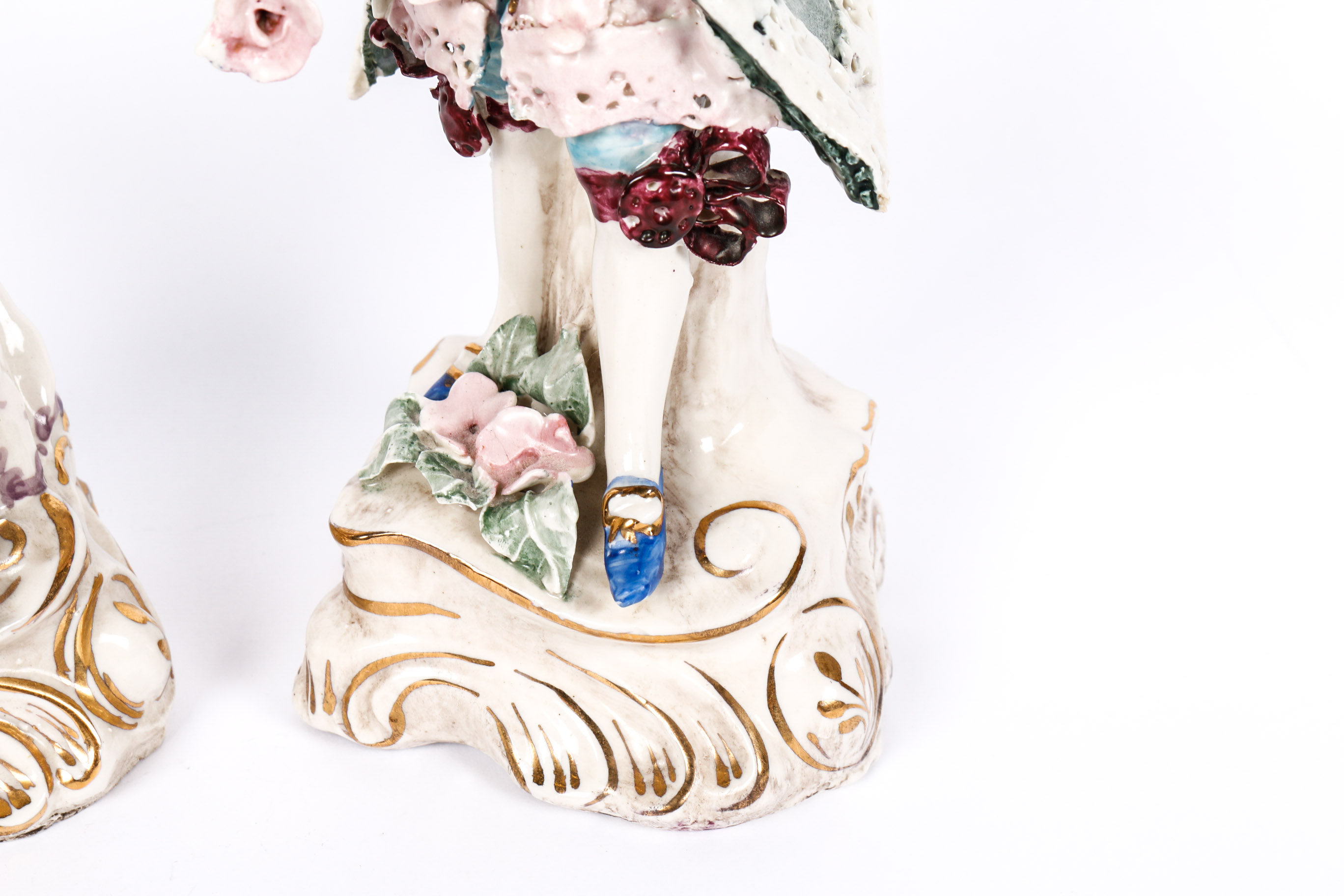 Pair of Hand-Painted Statuettes