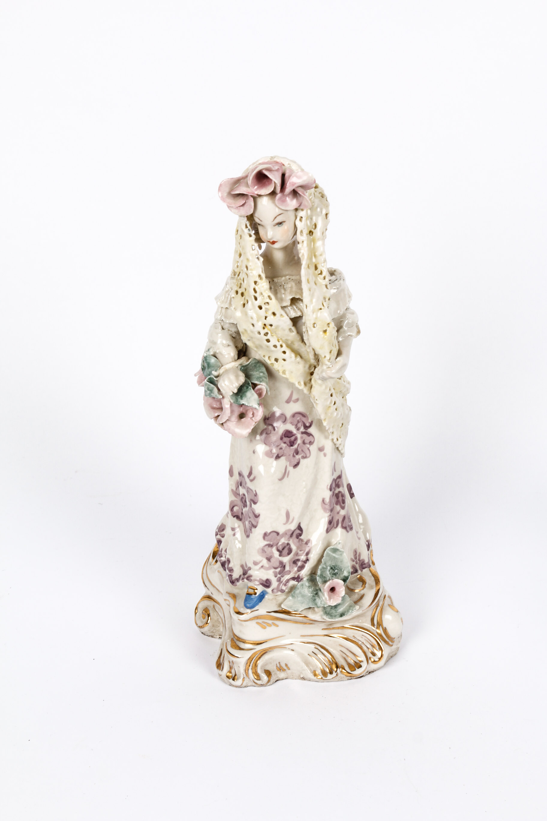 Pair of Hand-Painted Statuettes