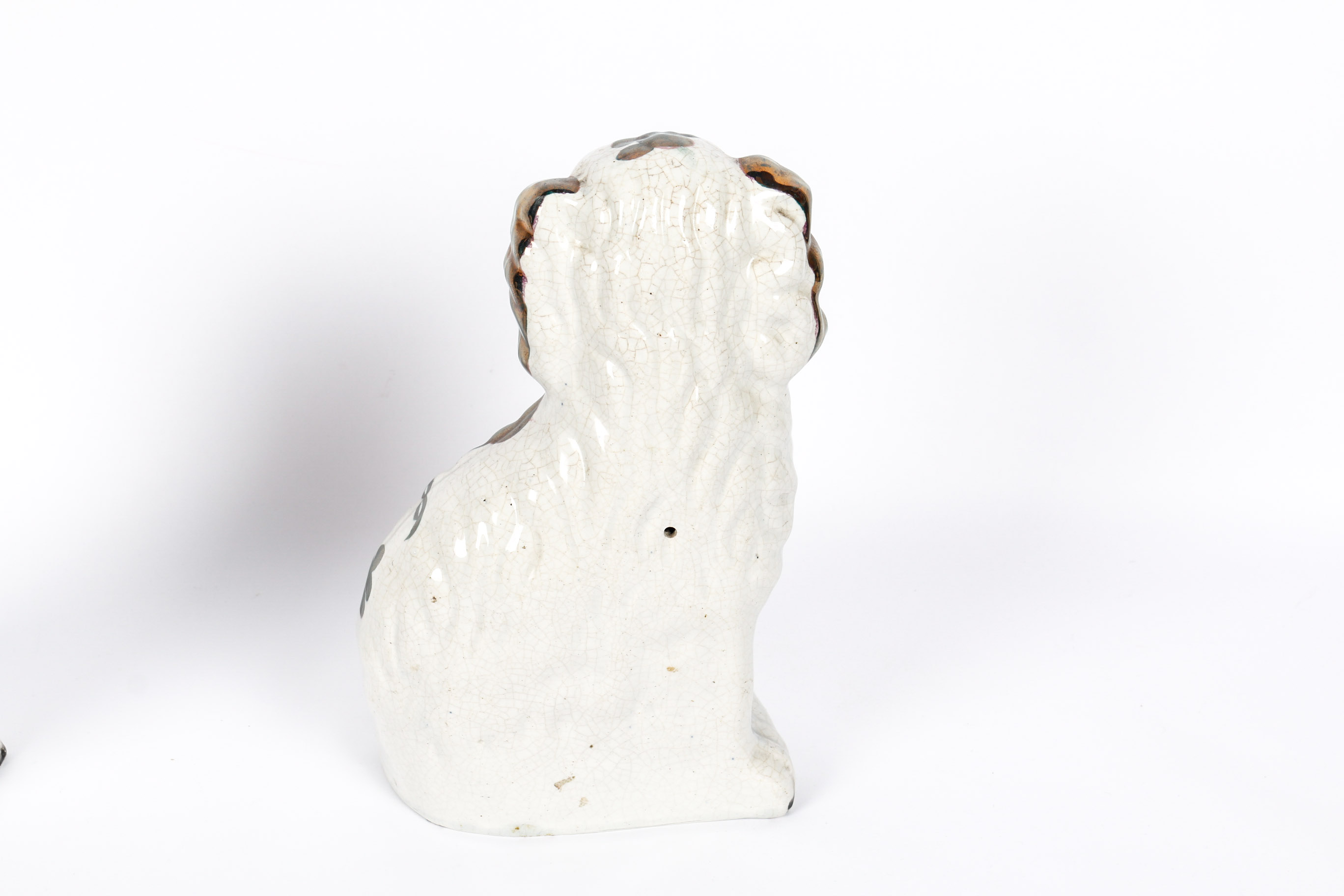 Pair of Reproduction Staffordshire-Style Dog Figurines