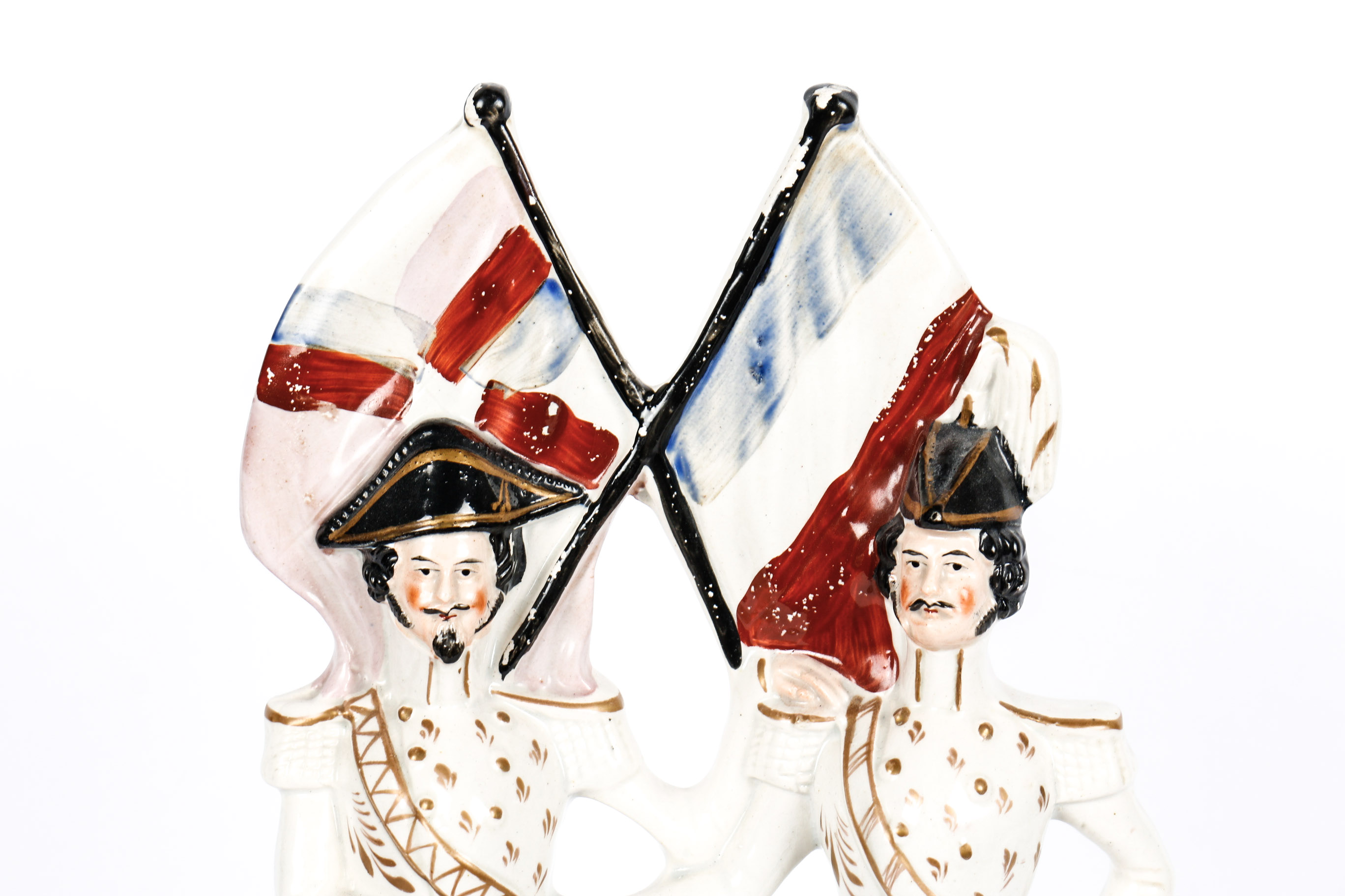 Porcelain Staffordshire Napoleon and Albert Spill Vase