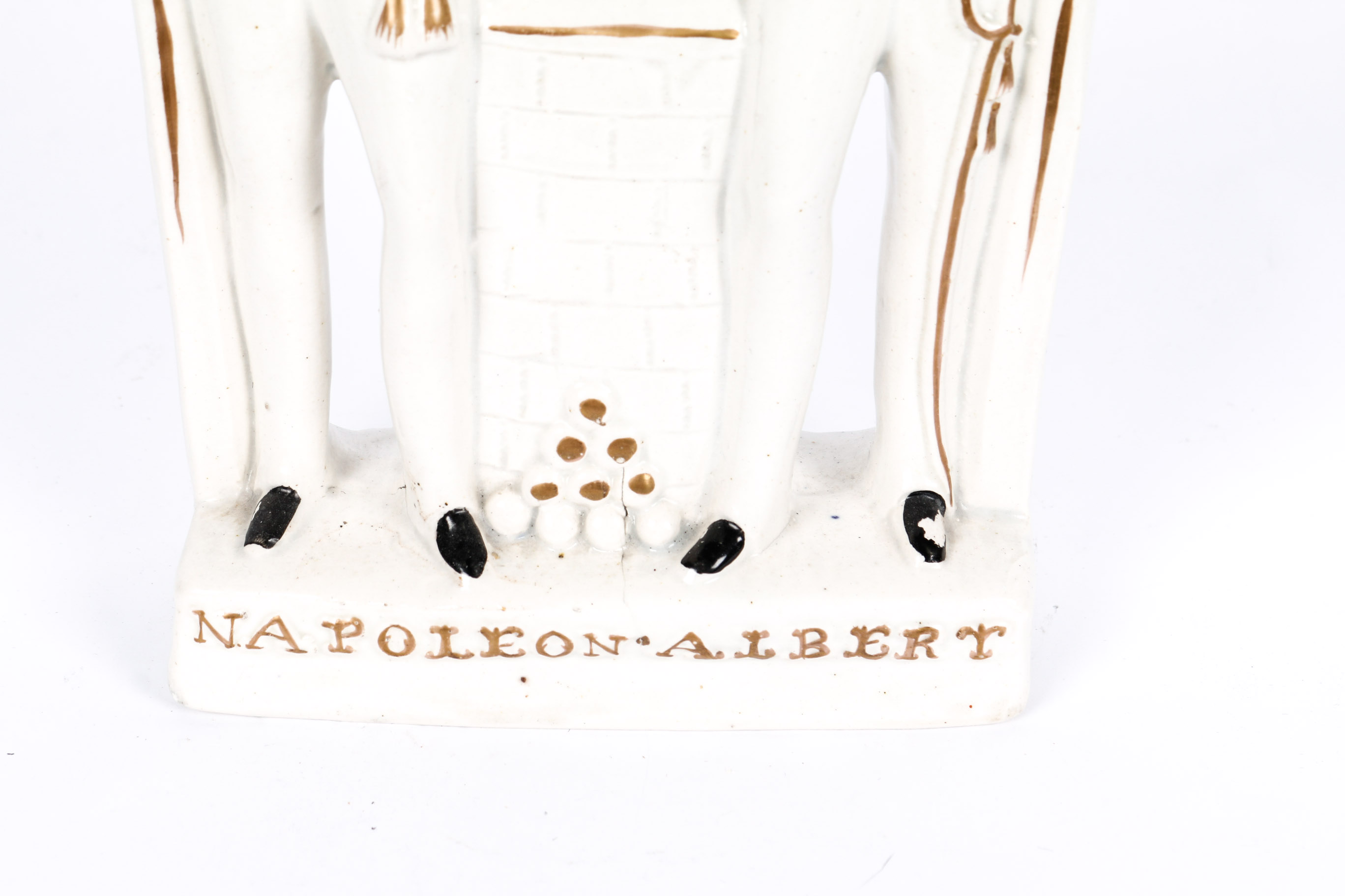 Porcelain Staffordshire Napoleon and Albert Spill Vase