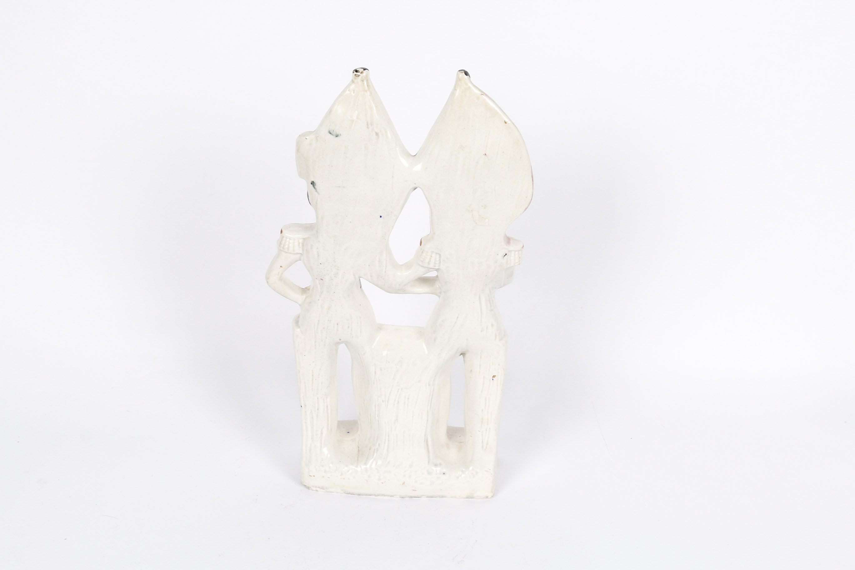 Porcelain Staffordshire Napoleon and Albert Spill Vase