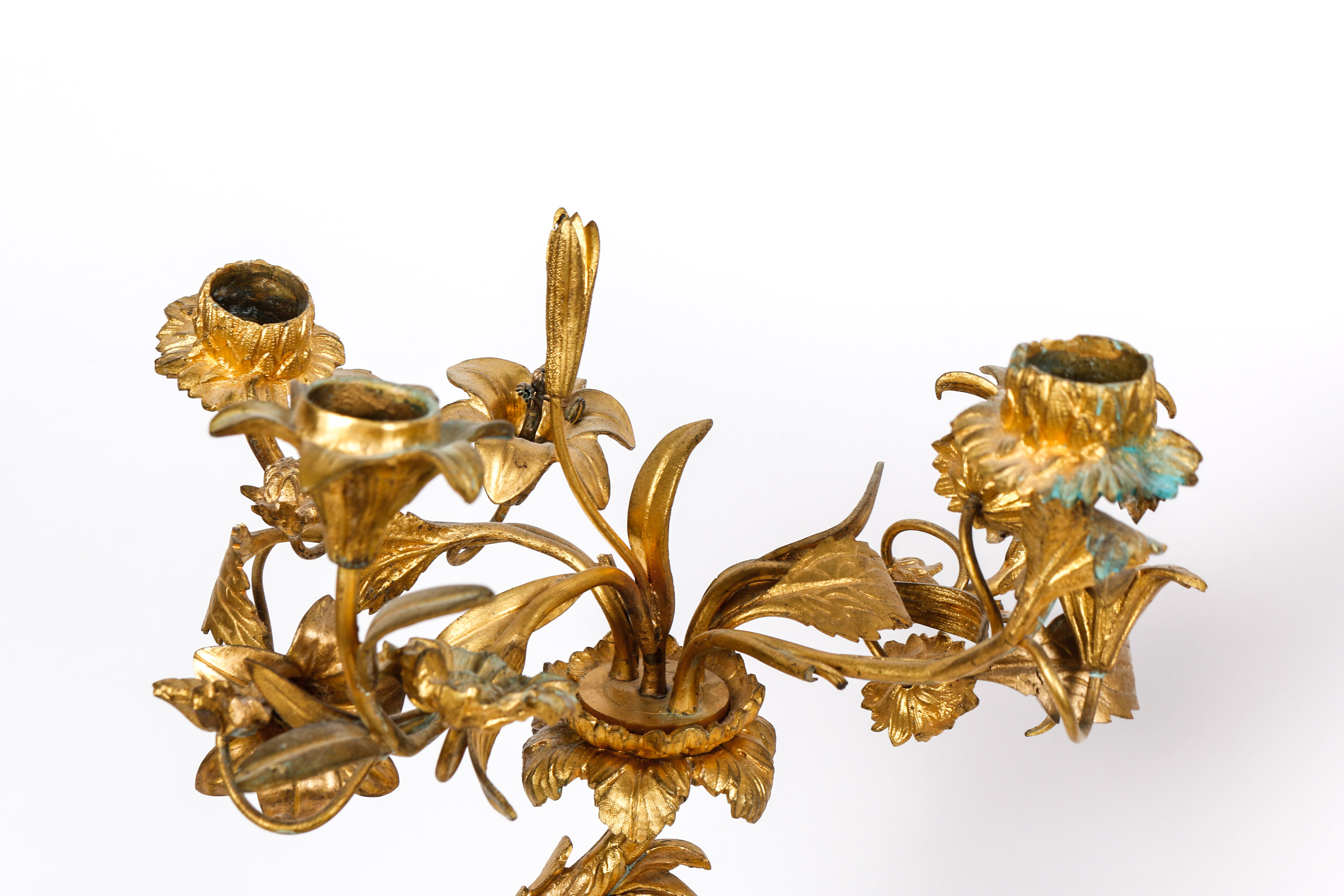 Pair of Gold Toned Candelbras