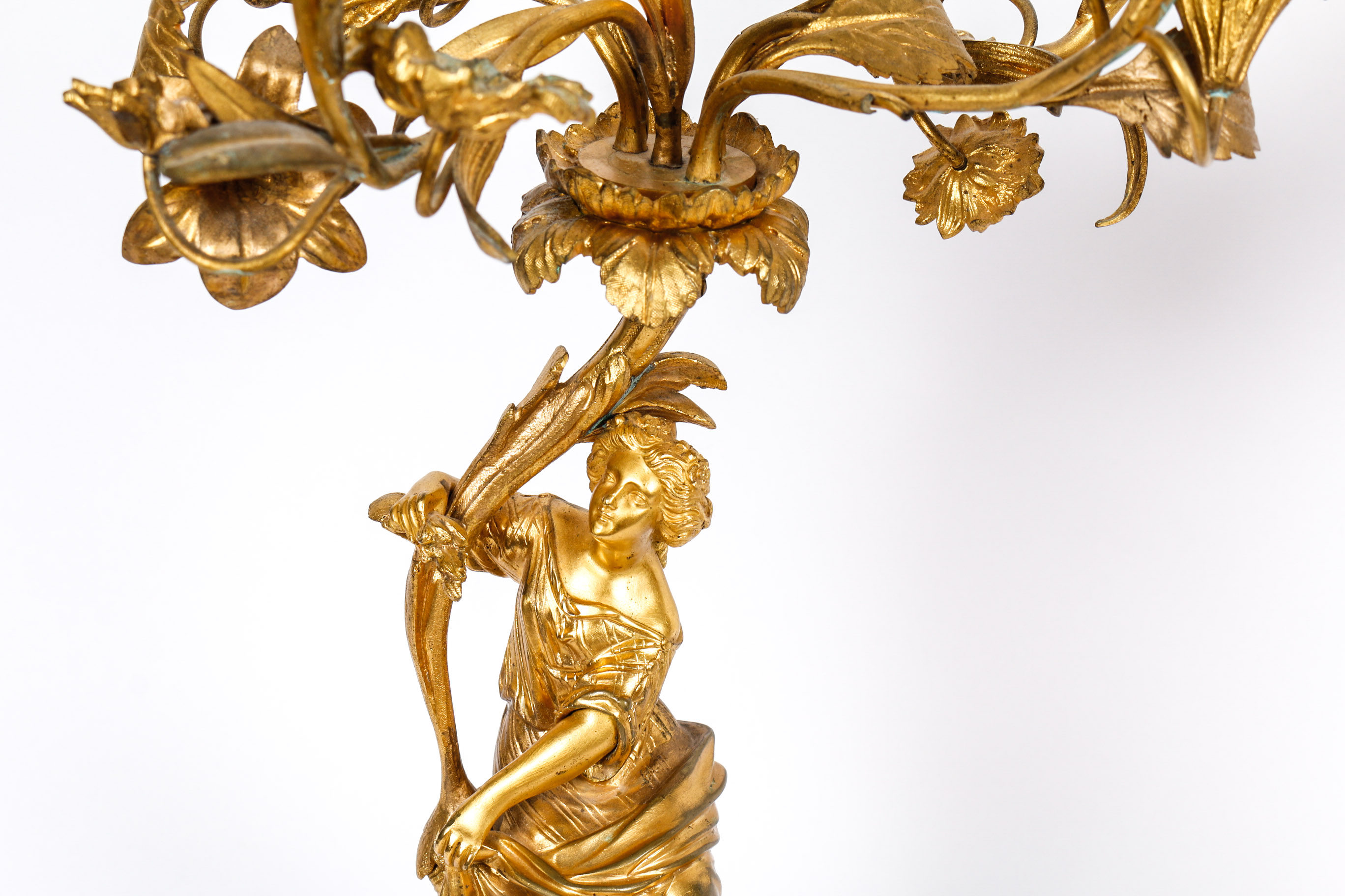 Pair of Gold Toned Candelbras