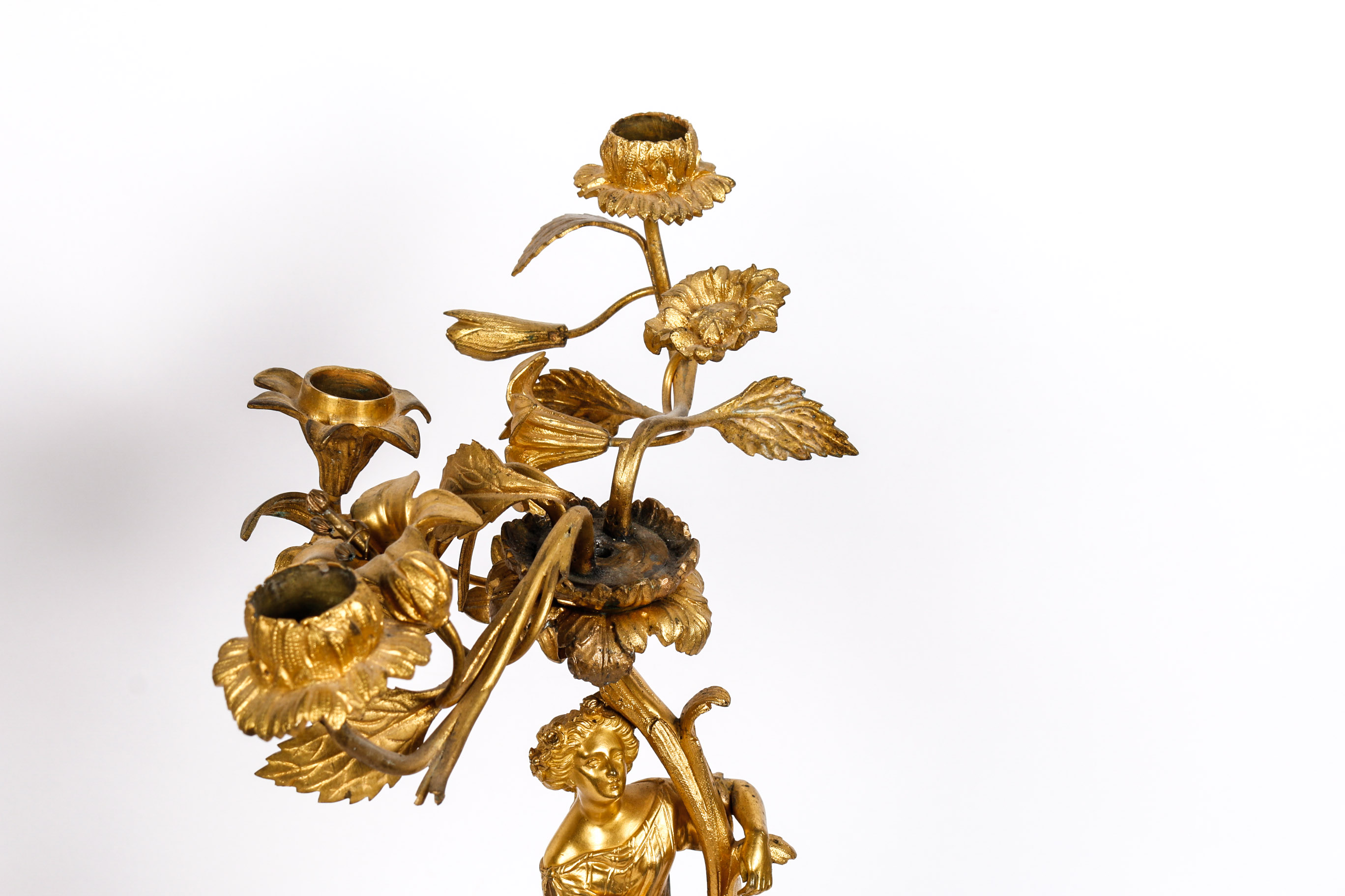 Pair of Gold Toned Candelbras