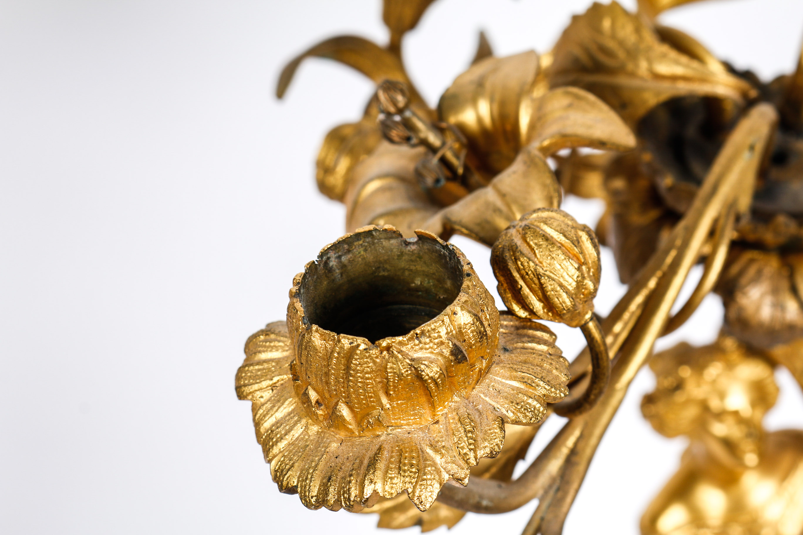 Pair of Gold Toned Candelbras