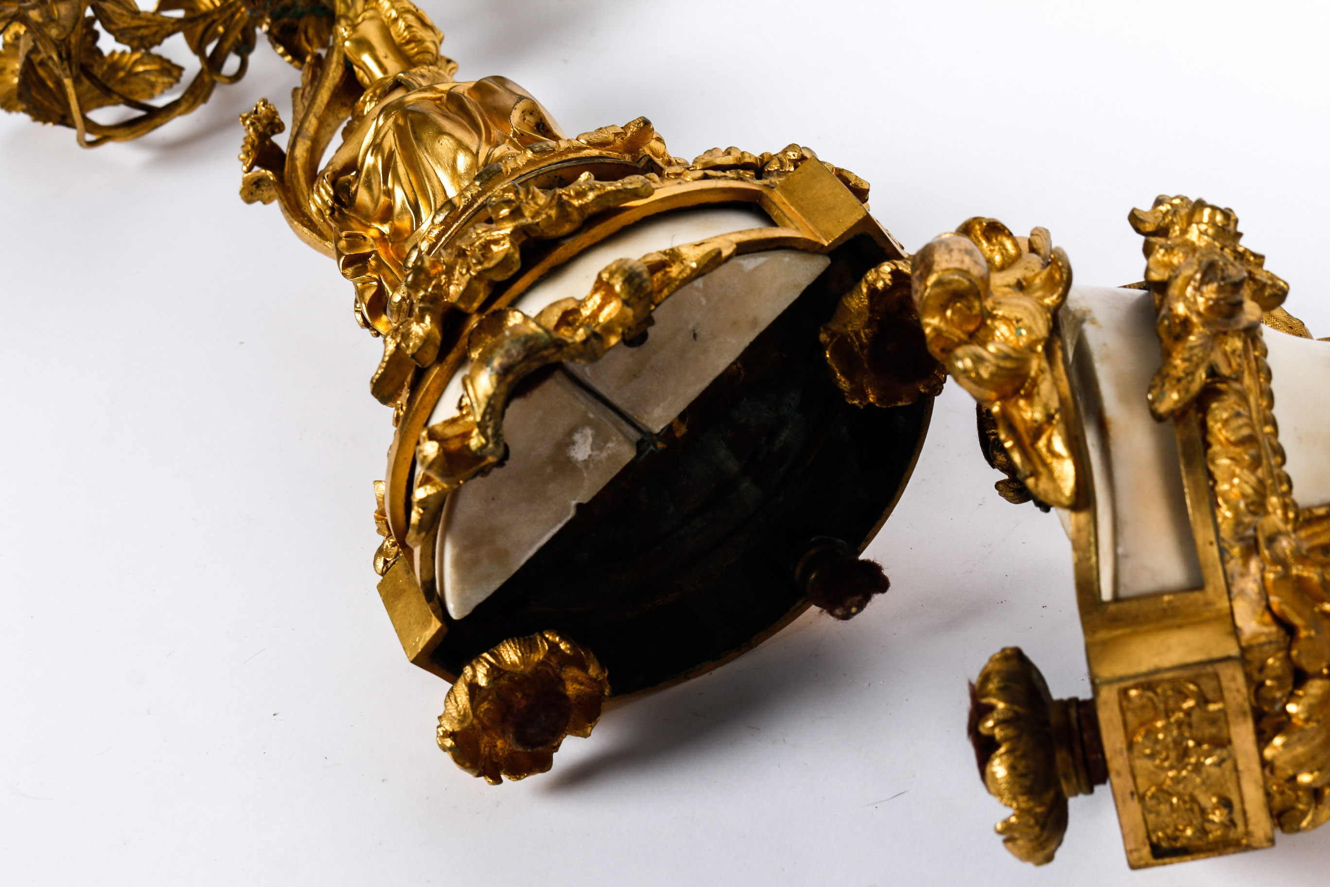 Pair of Gold Toned Candelbras