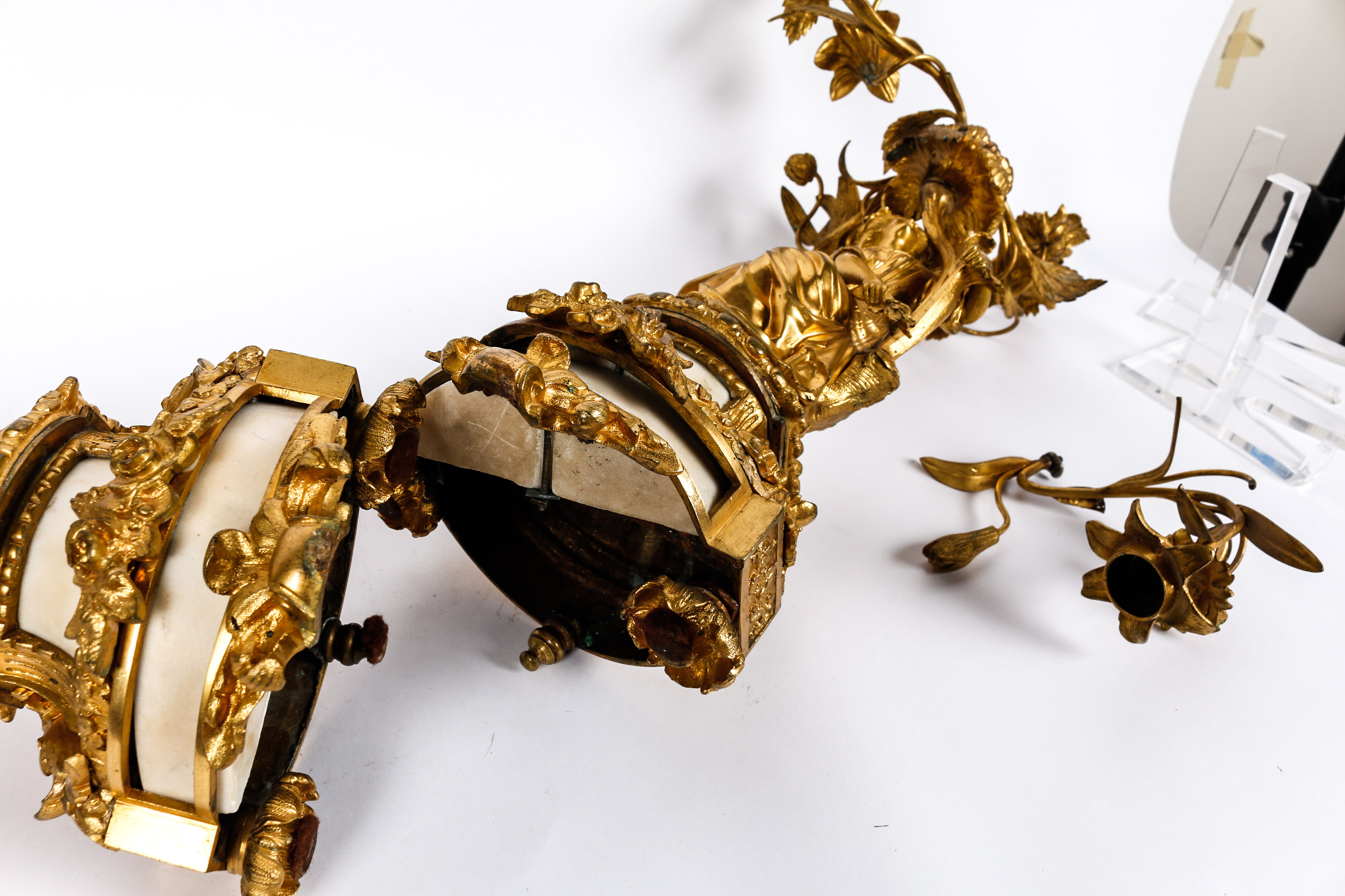 Pair of Gold Toned Candelbras