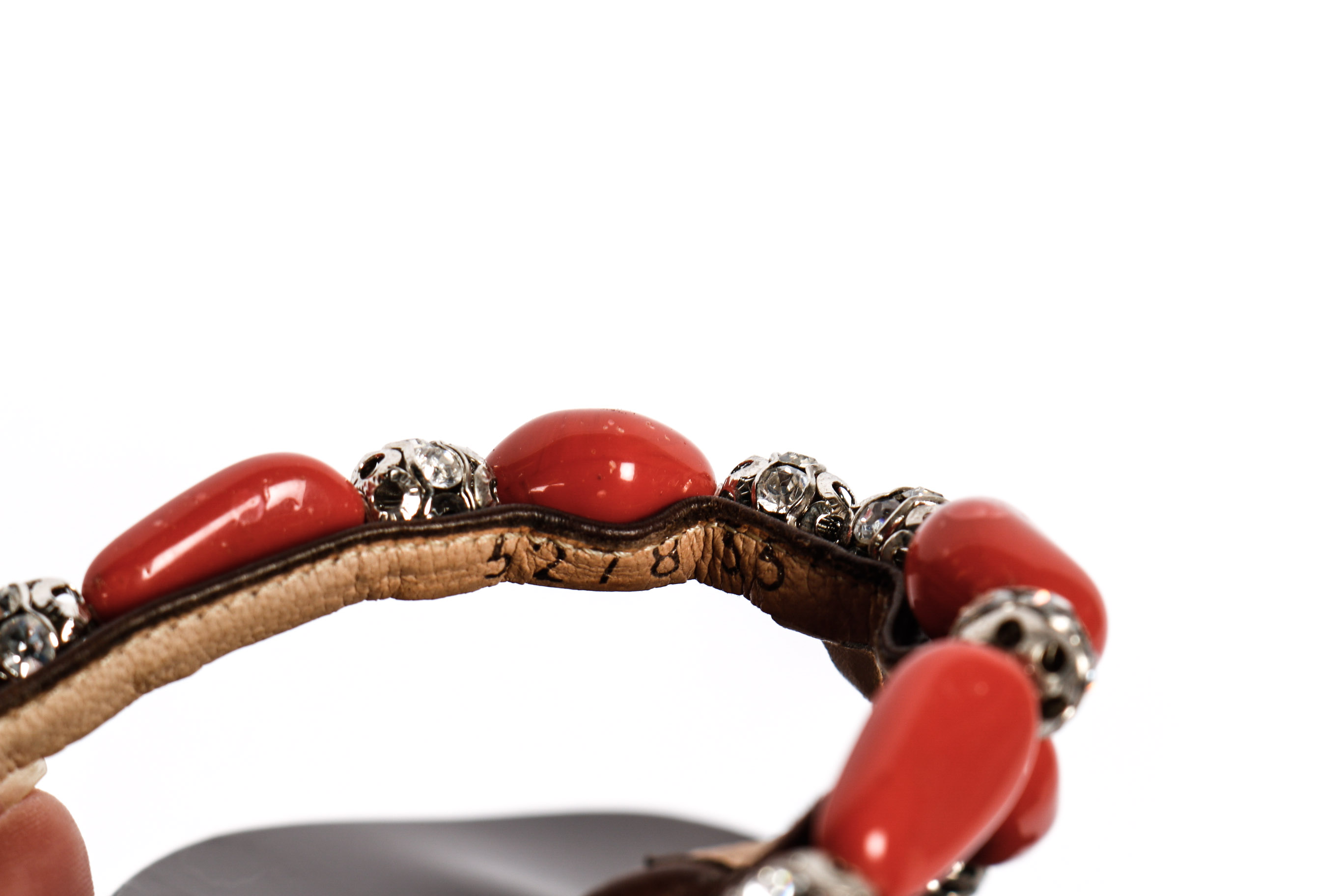 Giuseppe Zanotti Leather Rhinestone And Coral Sandals