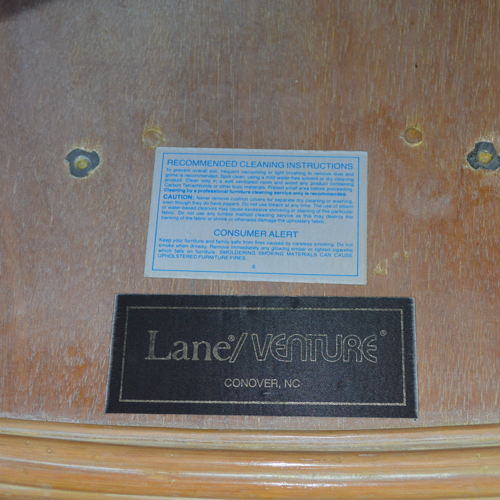 Glass Top Faux Bamboo Dining Table and Chairs by Lane