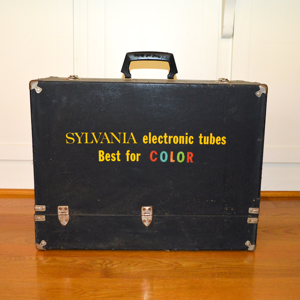 Sylvania Electronics Repairman's Case and Tubes