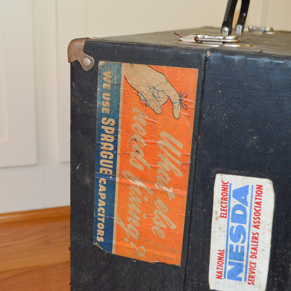 Sylvania Electronics Repairman's Case and Tubes