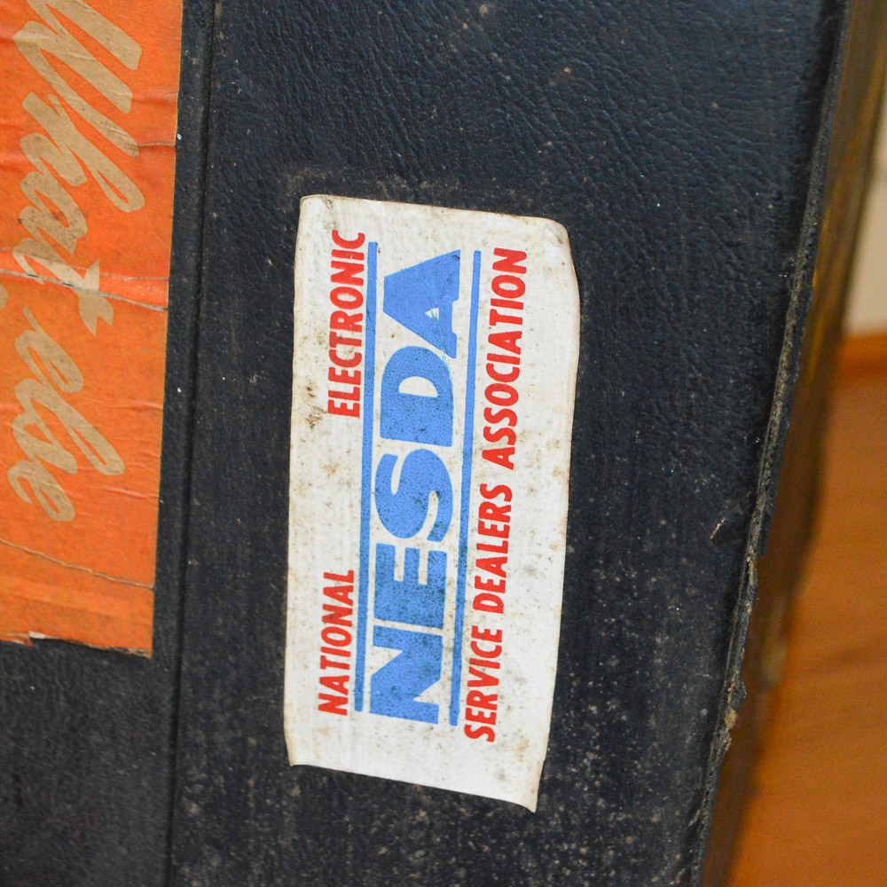 Sylvania Electronics Repairman's Case and Tubes