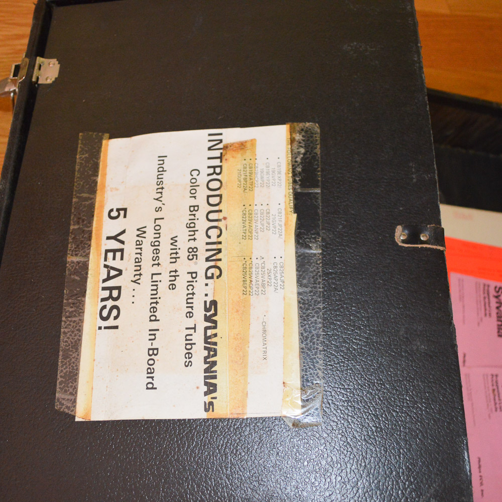 Sylvania Electronics Repairman's Case and Tubes