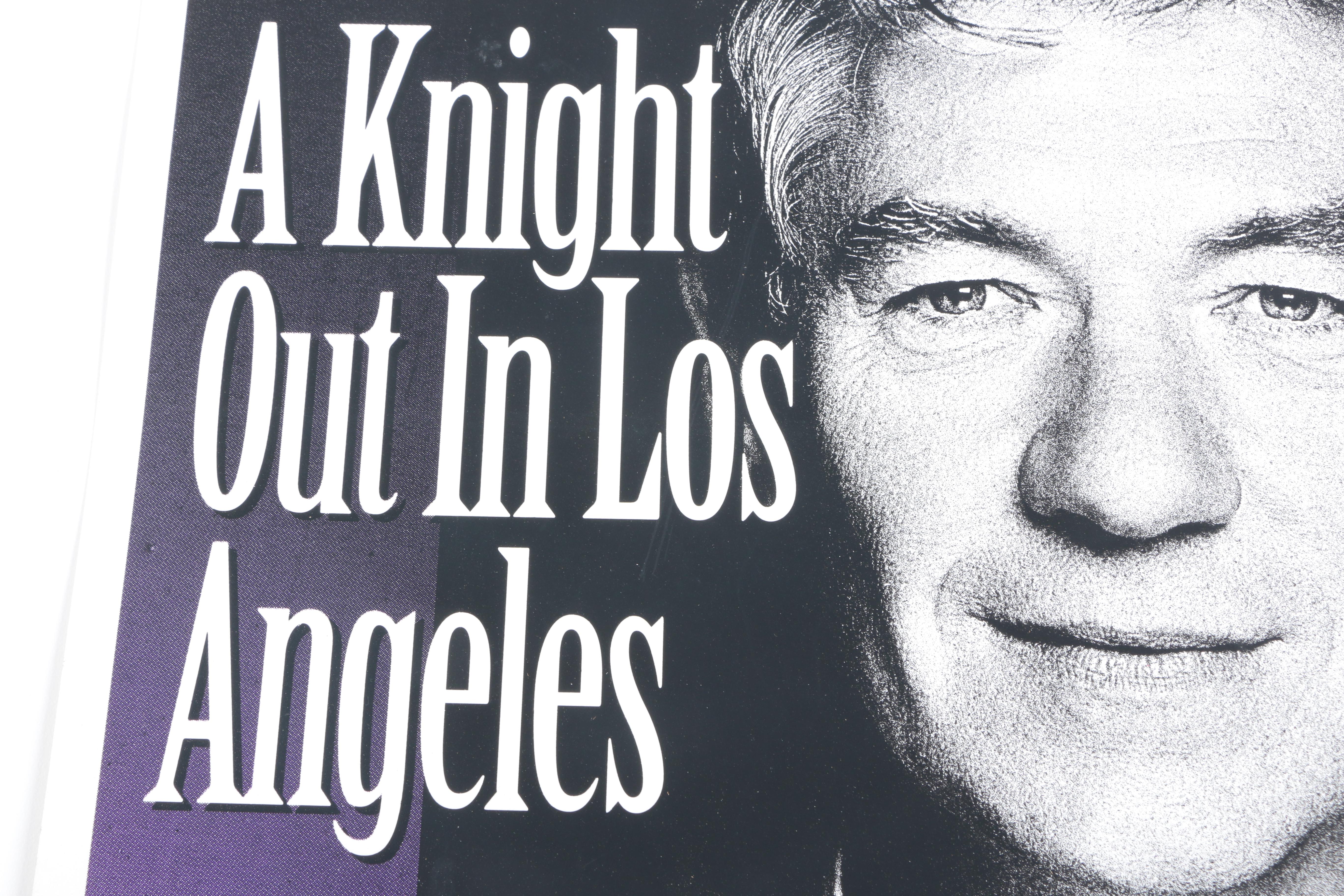 Signed Ian McKellen Offset Lithograph Poster "A Knight Out in Los