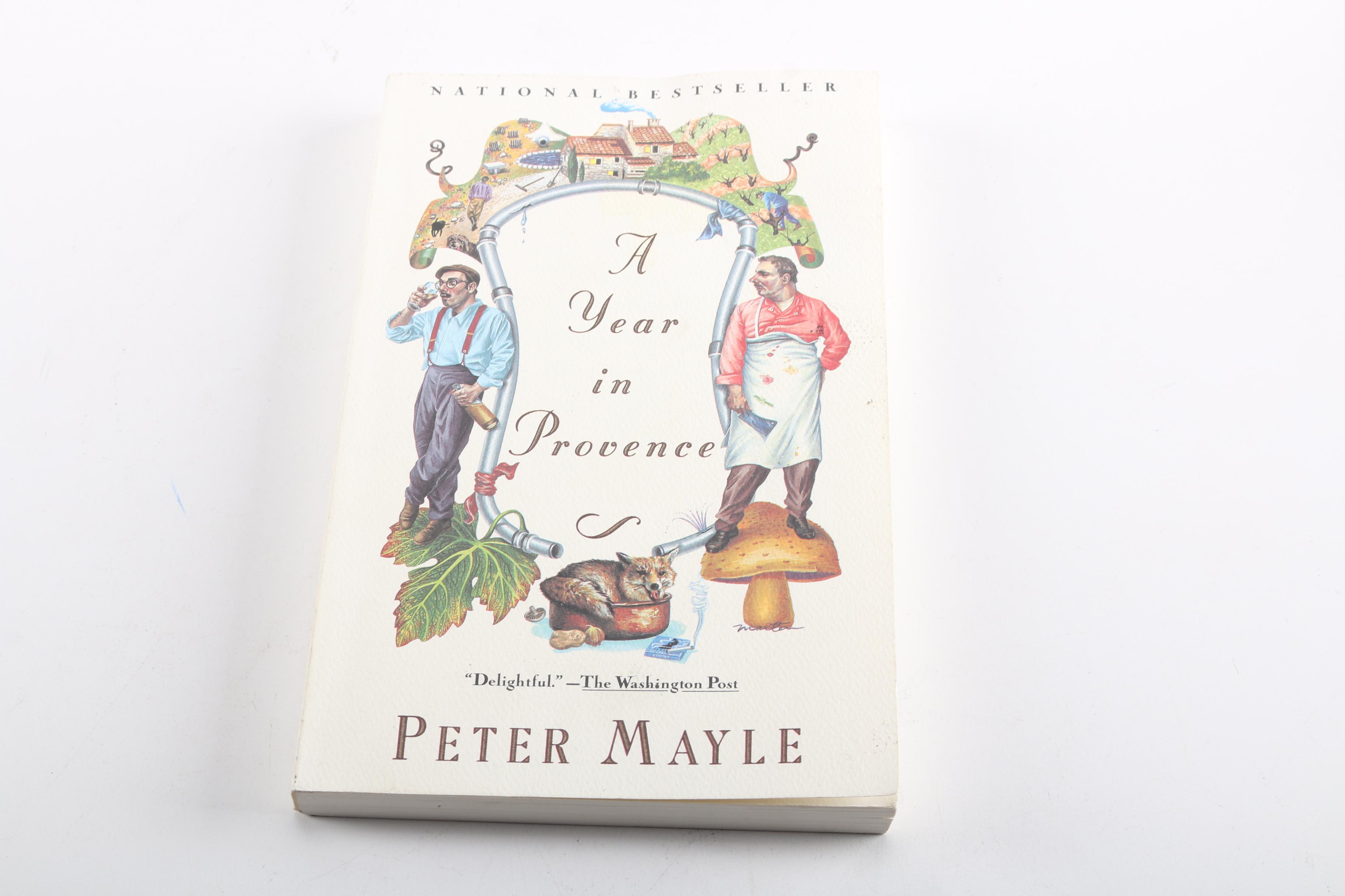 Peter Mayle Books Featuring Signed "Toujours Provence" and First Edition "Hotel Pastis"