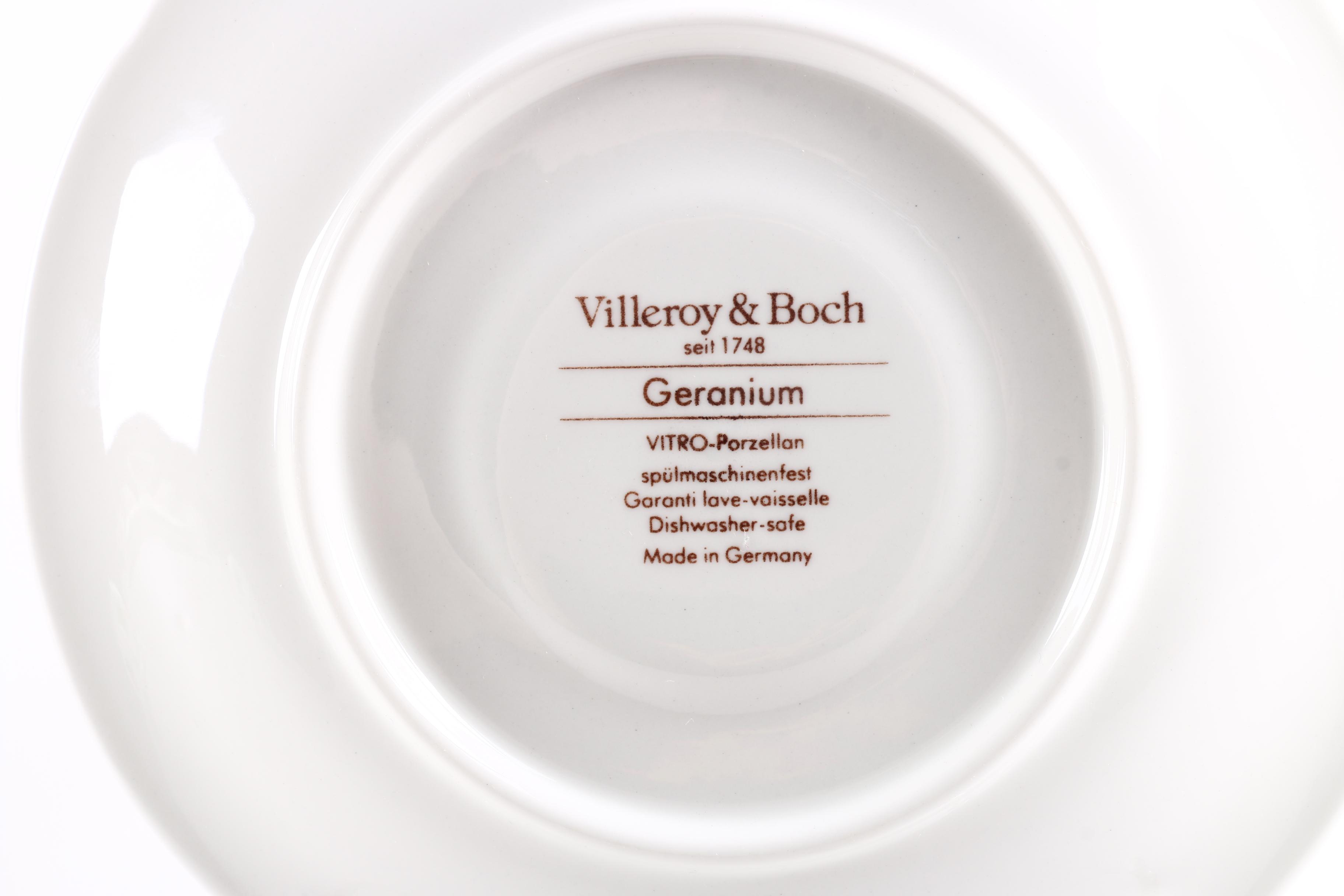 Villeroy & Boch "Geranium" China Tableware