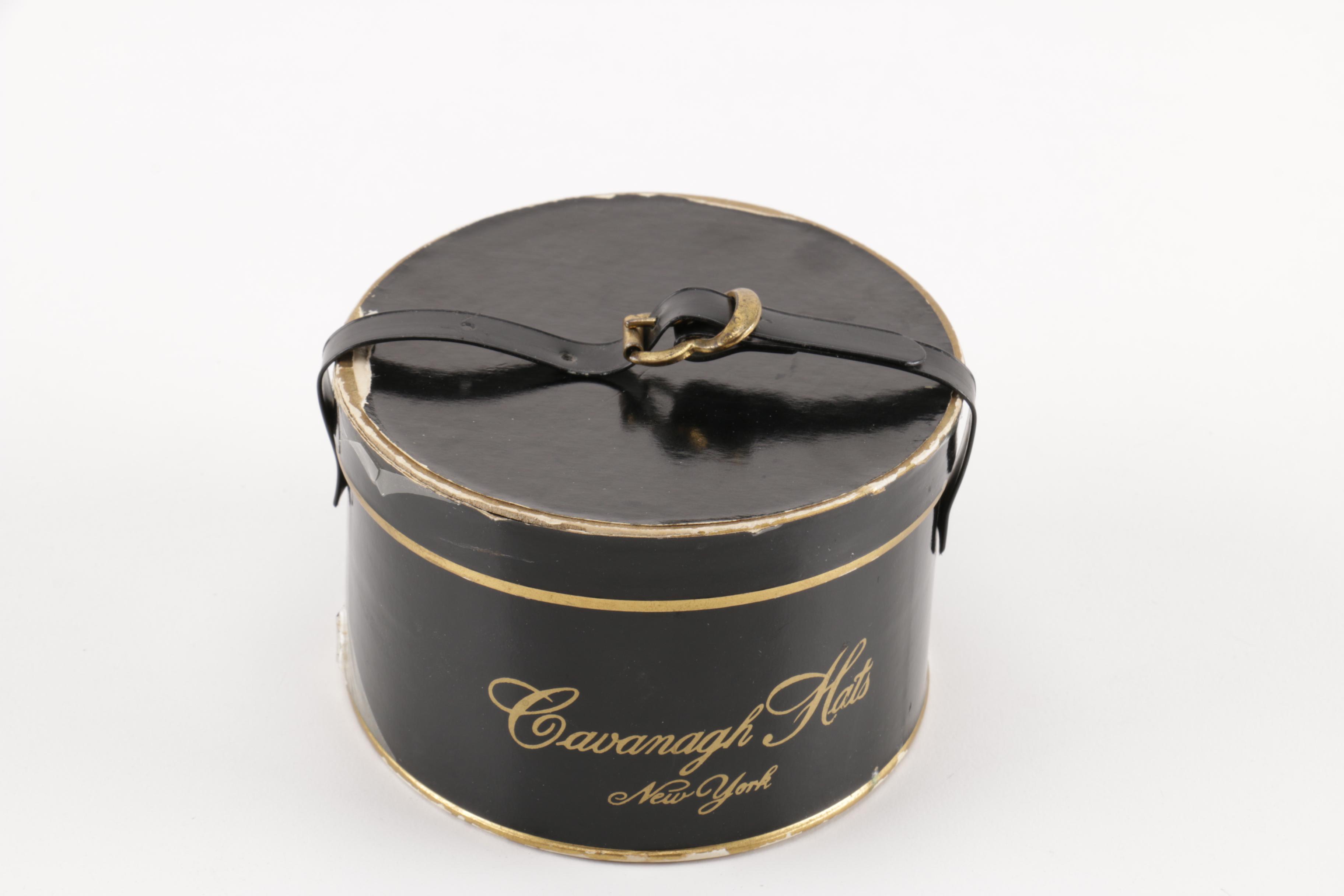 1930s Cavanagh Hats Silver Plate Top Hat