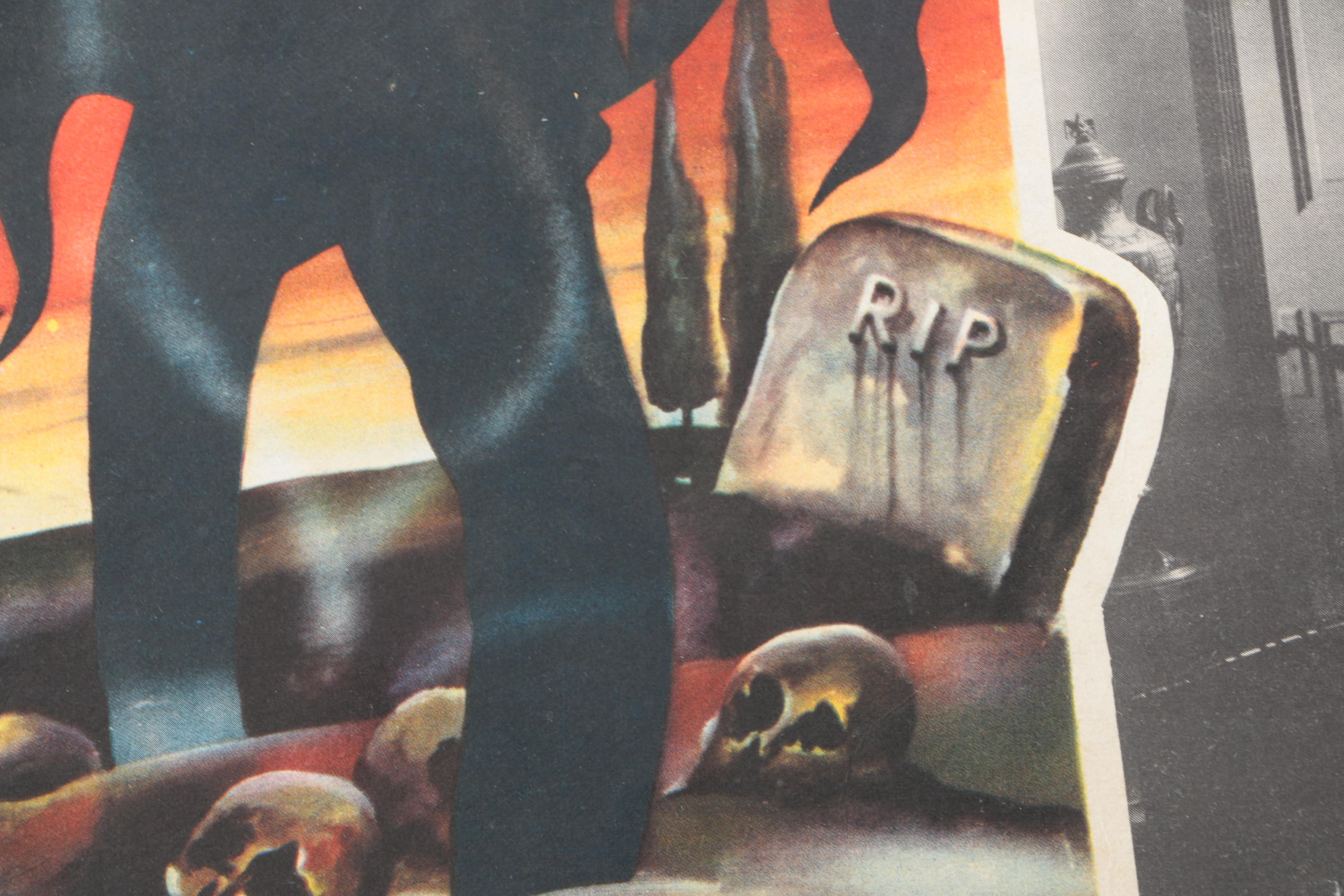 Vintage Horror Movie Posters "Brainwashed" and "La Venganza De Dracula"