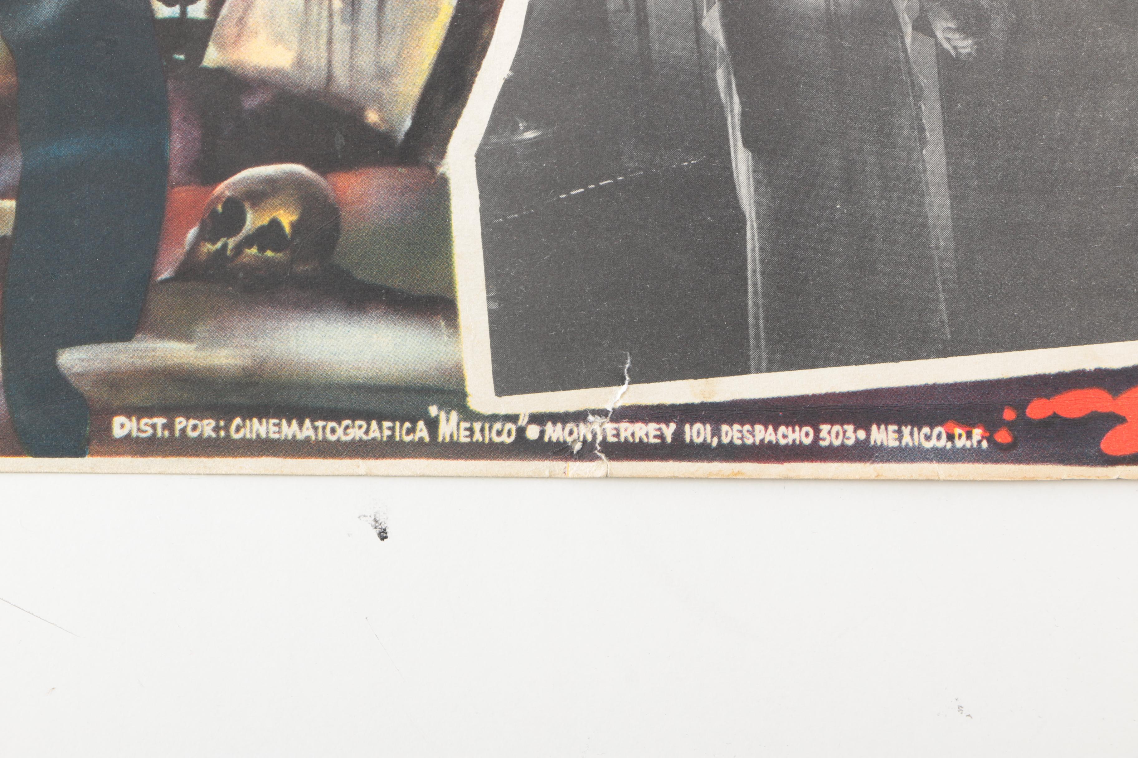 Vintage Horror Movie Posters "Brainwashed" and "La Venganza De Dracula"