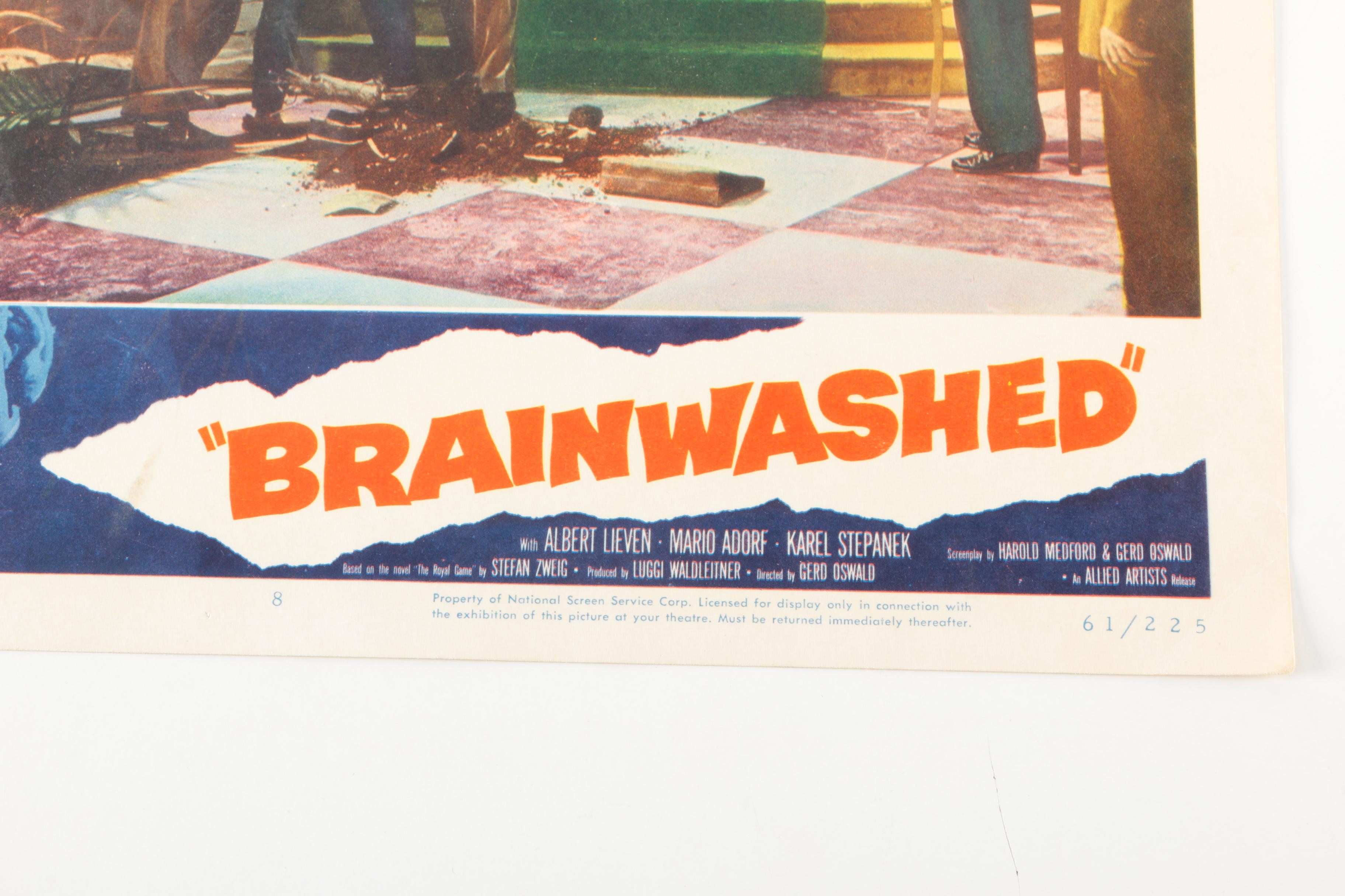 Vintage Horror Movie Posters "Brainwashed" and "La Venganza De Dracula"