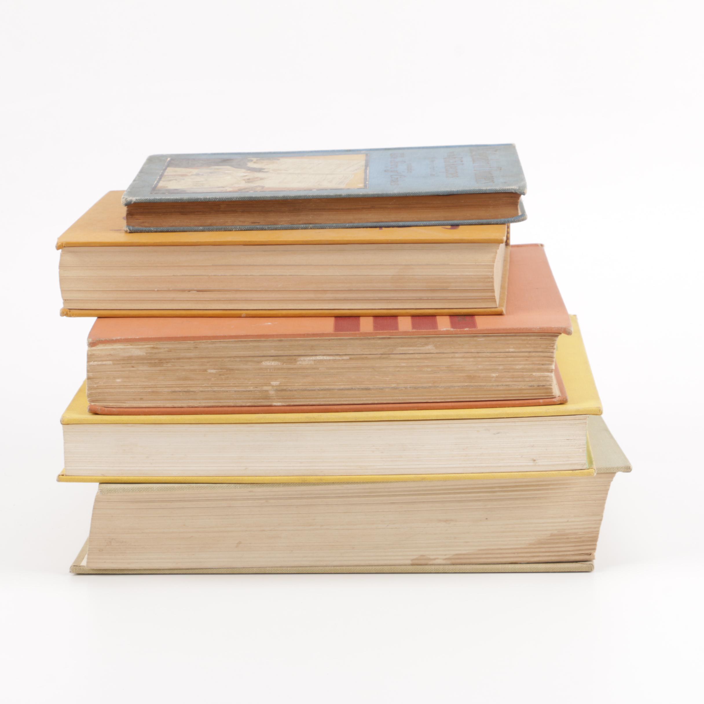 Cookbooks including "The New England Yankee Cook Book" by Imogene Wolcott