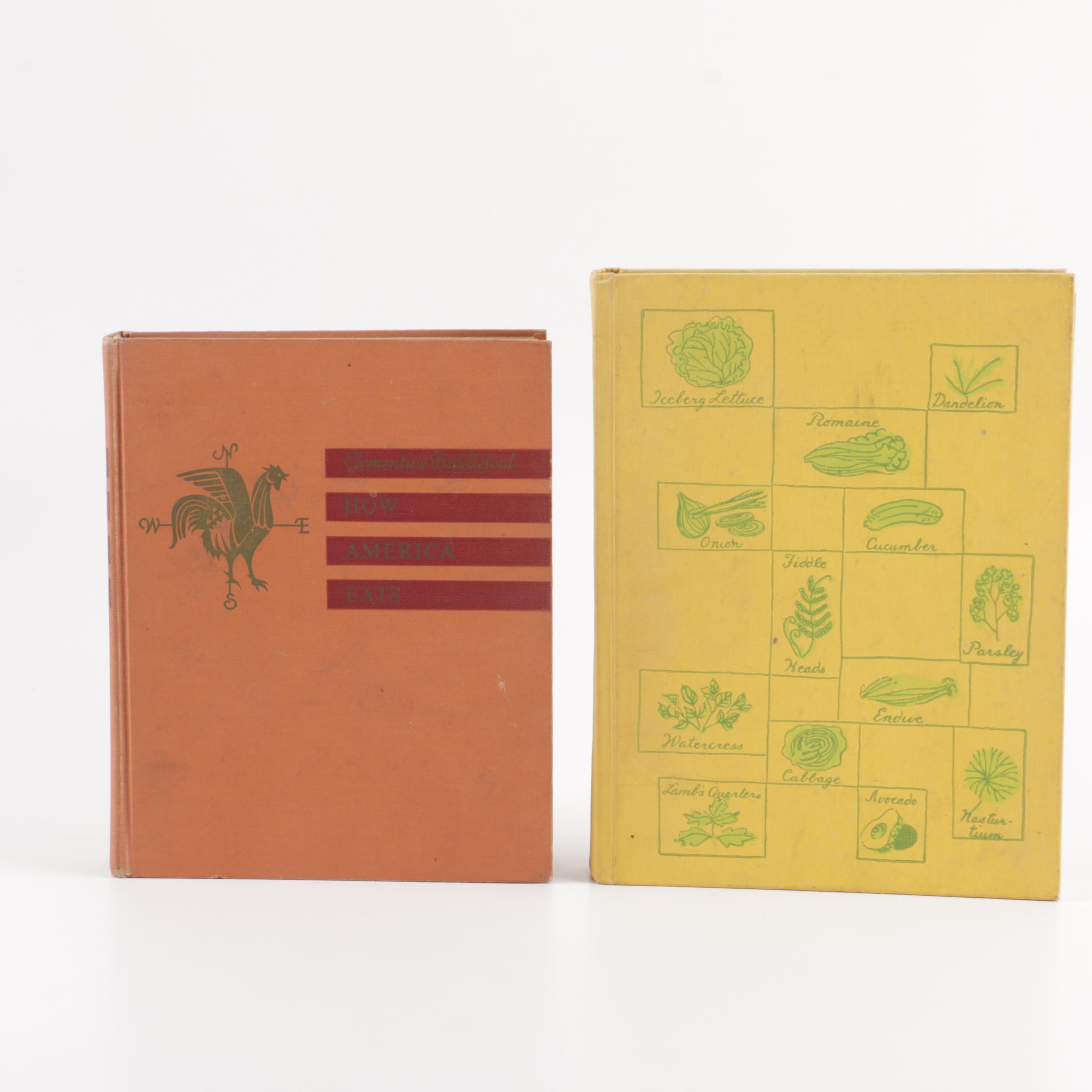 Cookbooks including "The New England Yankee Cook Book" by Imogene Wolcott