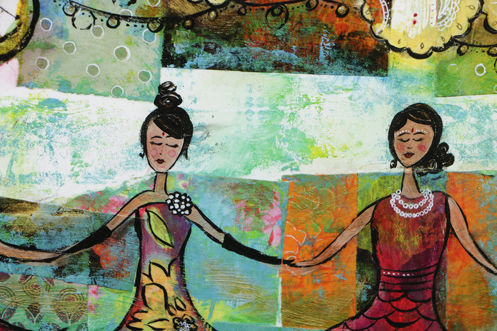 Pair of Kajal Dhabalia Giclee on Paper Illustrations