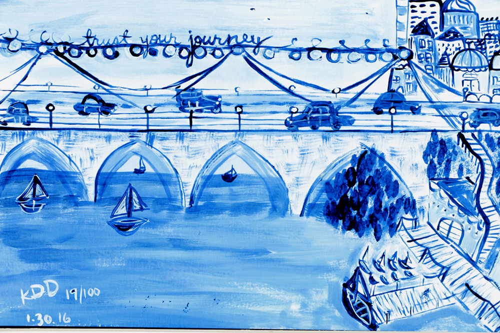 Pair of Kajal Dhabalia Giclee on Paper Illustrations