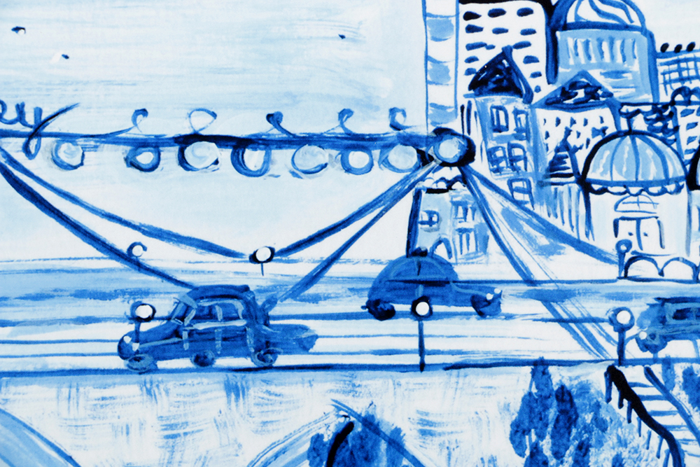 Pair of Kajal Dhabalia Giclee on Paper Illustrations