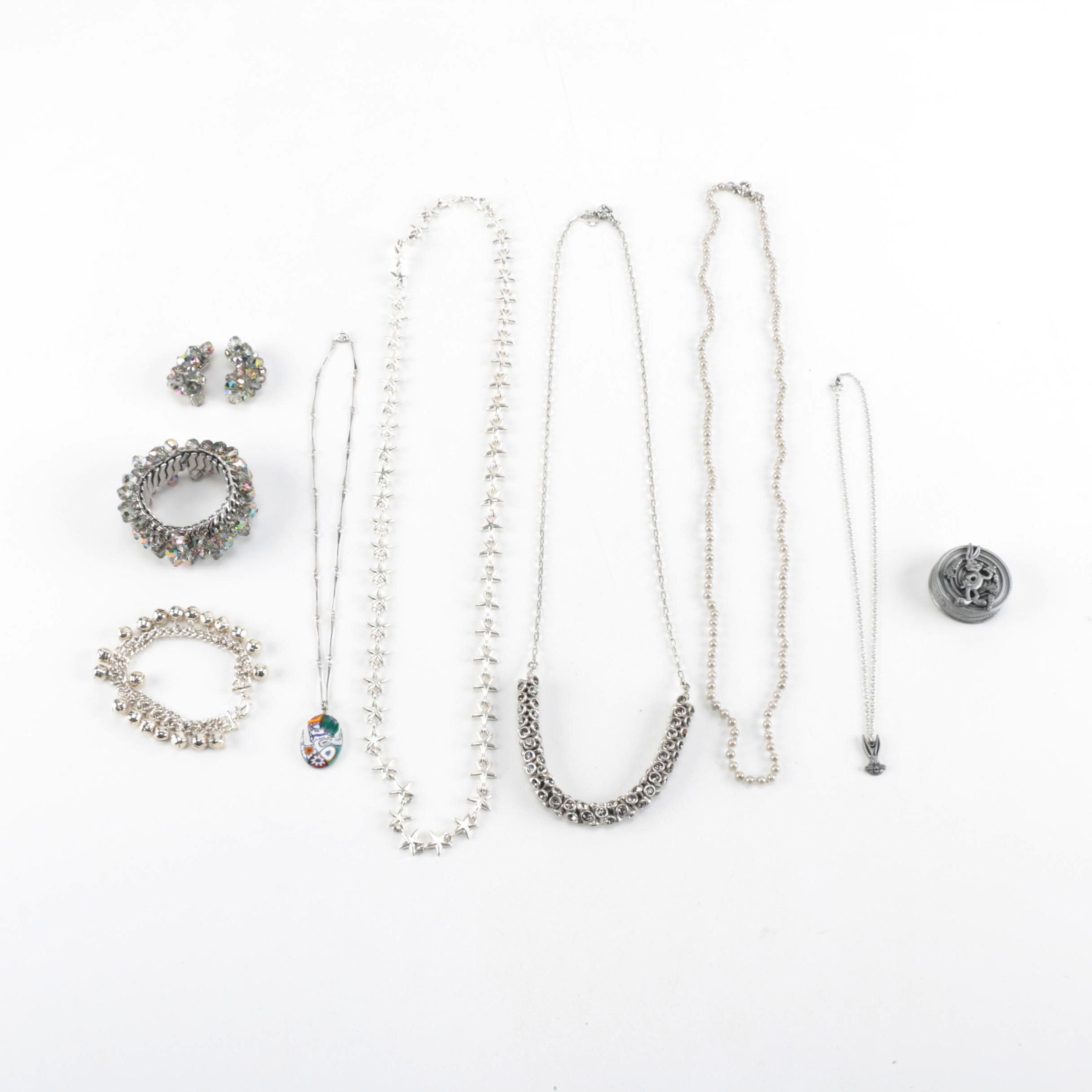 Silver Tone Jewelry Including J Crew