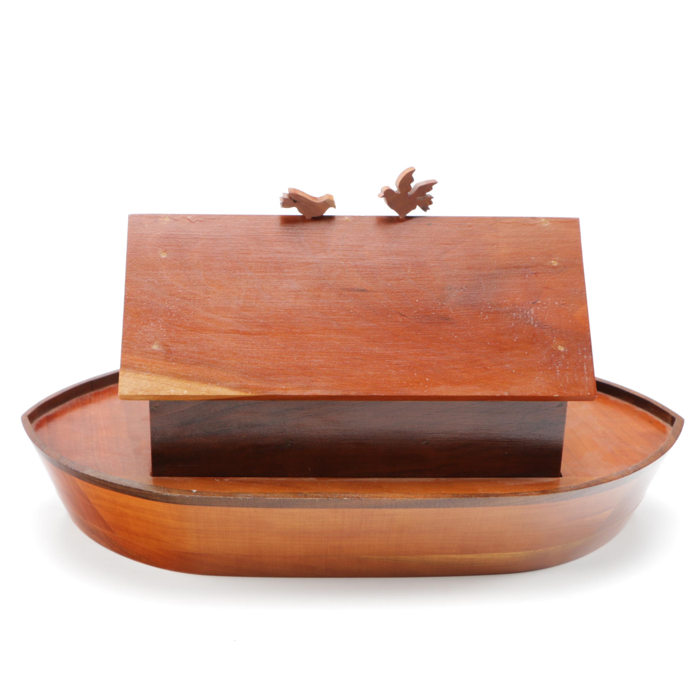 Handmade Wooden Noah's Ark Toy