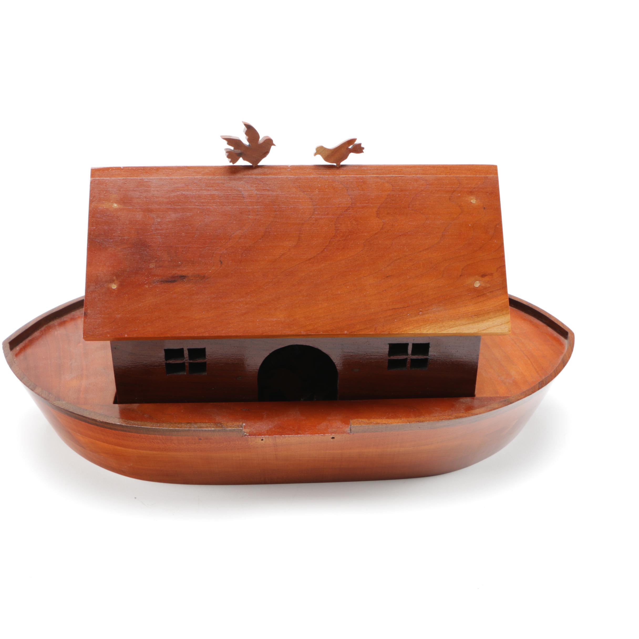 Handmade Wooden Noah's Ark Toy