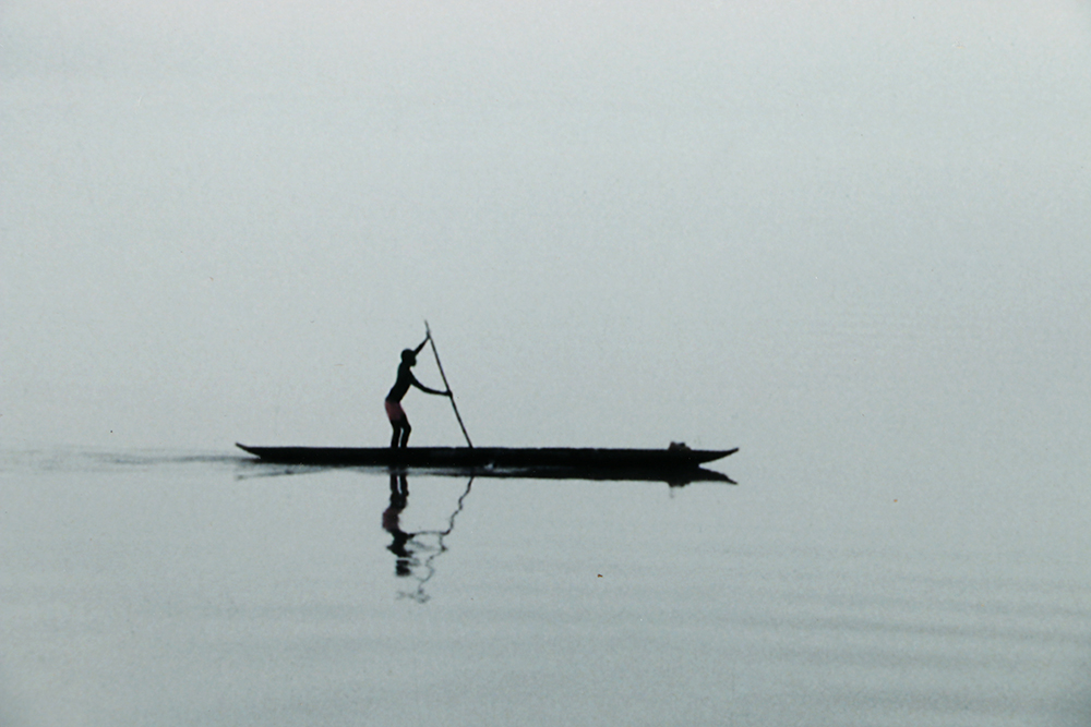 Signed Digital Photograph on Paper of a Person on a Boat